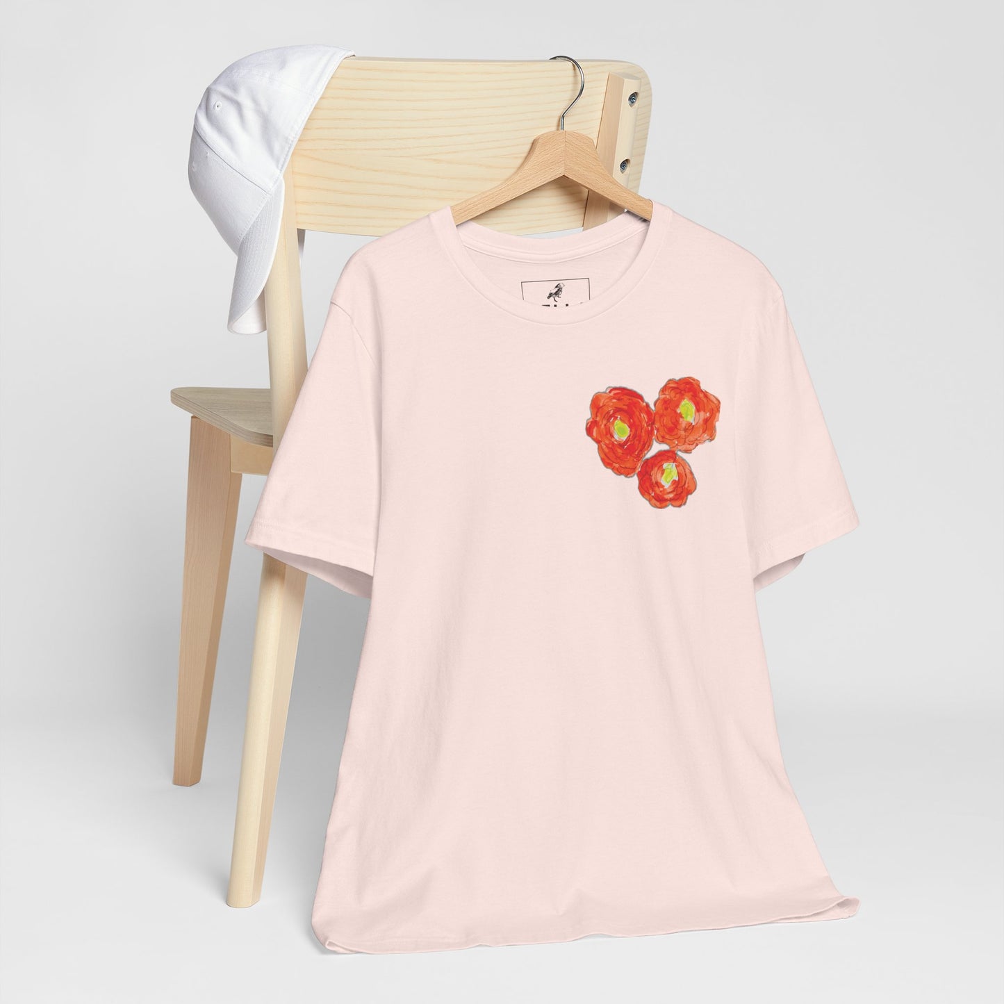 POPPY Unisex Jersey Short Sleeve Tee - Hart Flower print