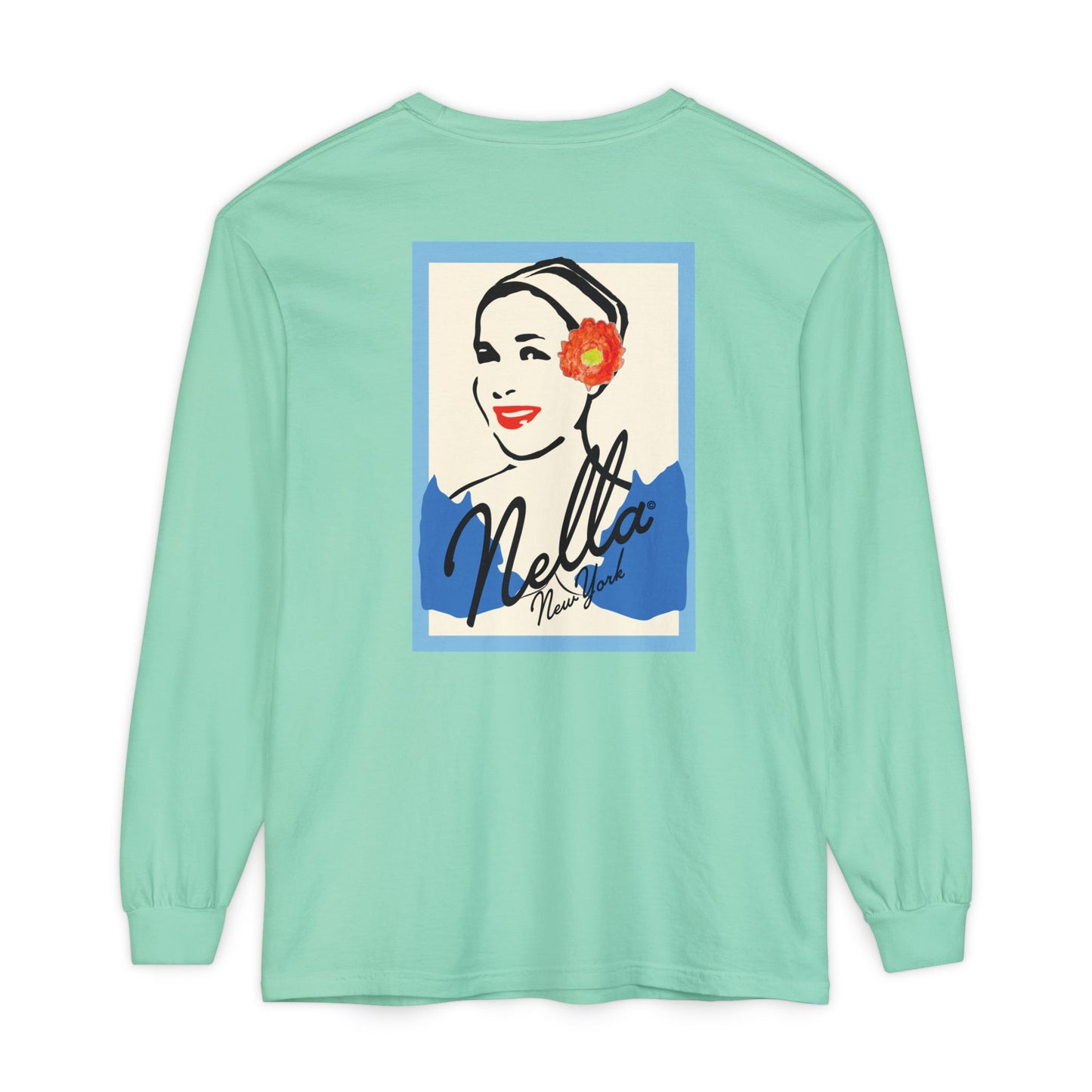 SWEETEST NELLA Unisex Garment-dyed Long Sleeve T-Shirt