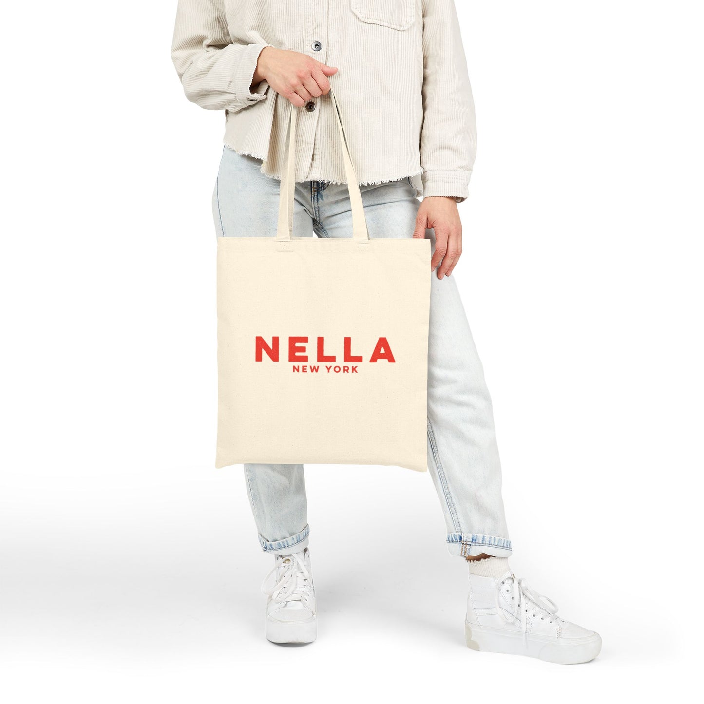 Floral Cotton Canvas Tote Bag - Stylish & Eco-Friendly Shopping Bag