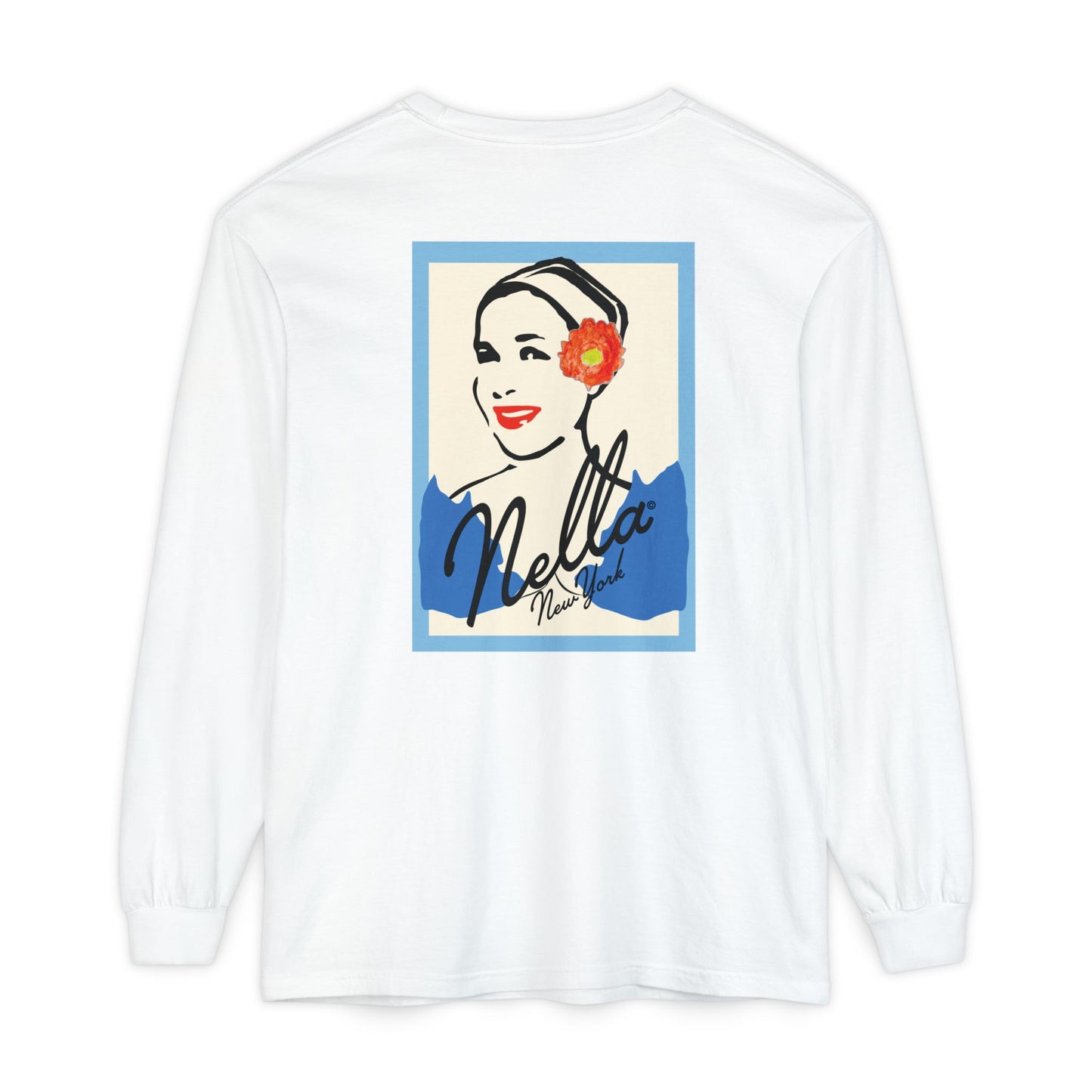 SWEETEST NELLA Unisex Garment-dyed Long Sleeve T-Shirt