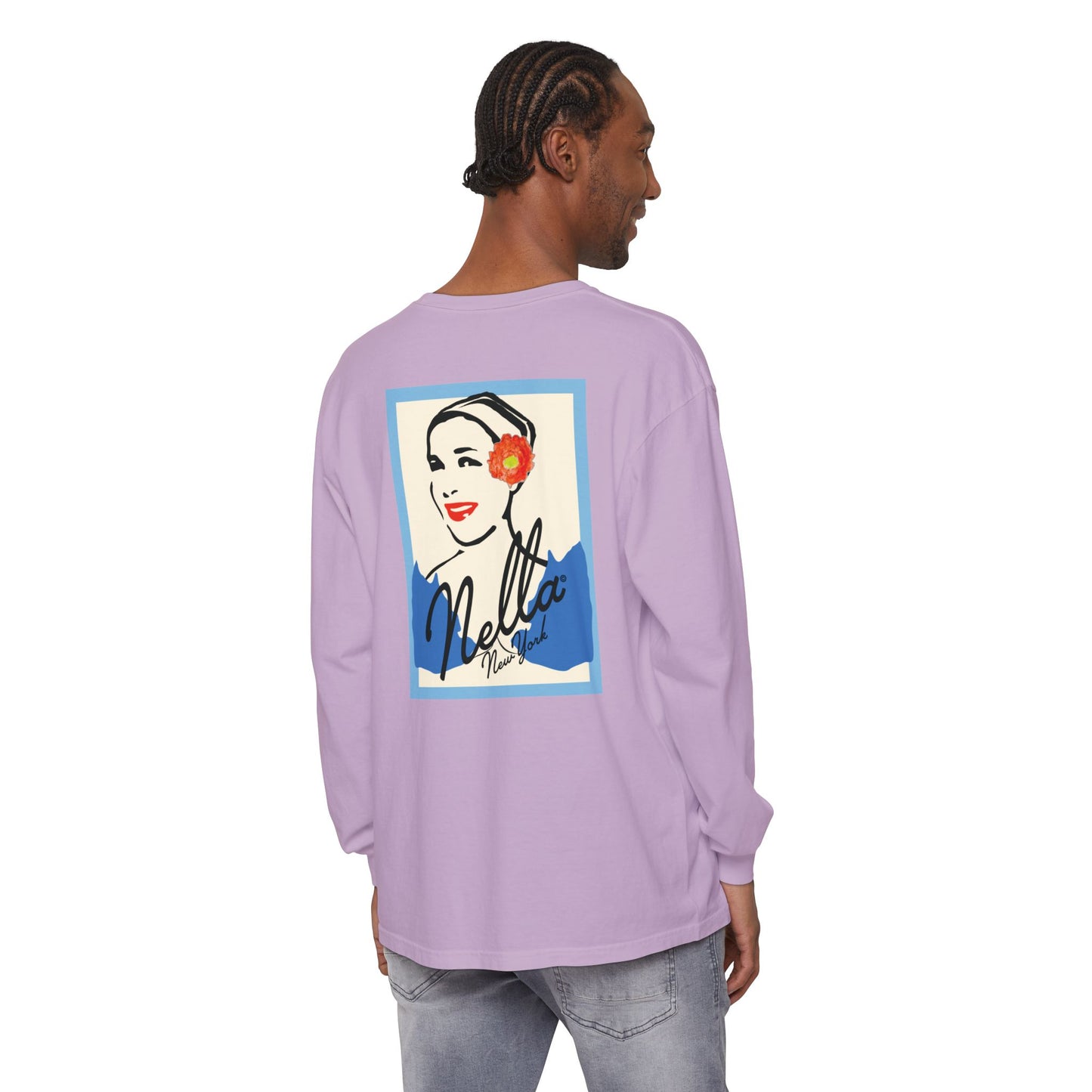 SWEETEST NELLA Unisex Garment-dyed Long Sleeve T-Shirt