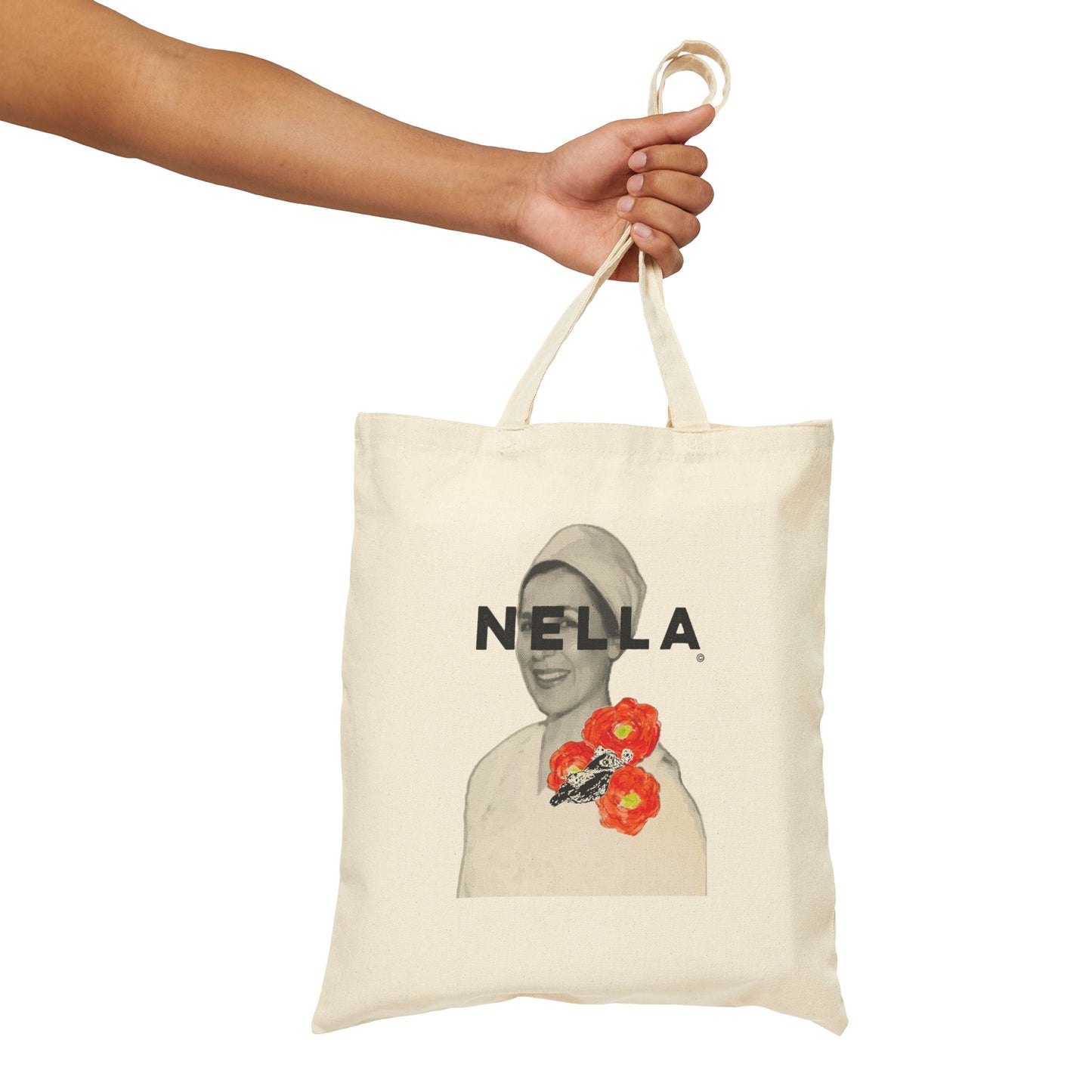 SURREALIST NELLA Cotton Canvas Tote Bag