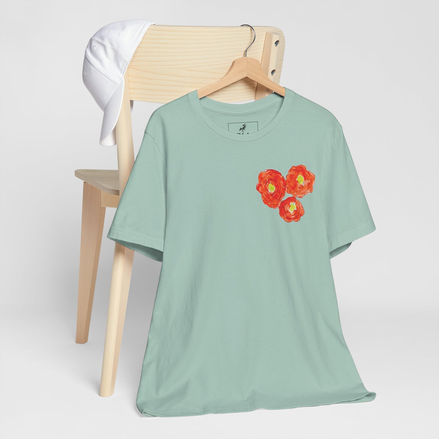 POPPY Unisex Jersey Short Sleeve Tee - Hart Flower print