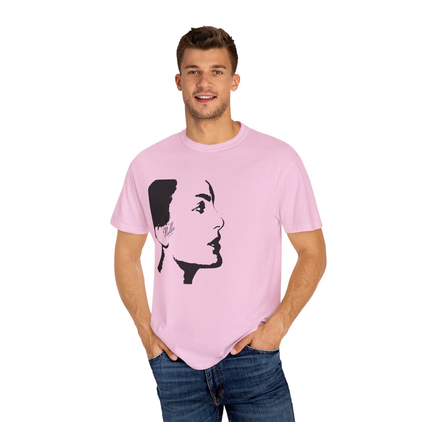 NELLA "FACE FORWARD" Unisex T-Shirt, Casual Wear, Gift for Her, Spring Apparel, Art Tee, Summer Style, Birthday Present