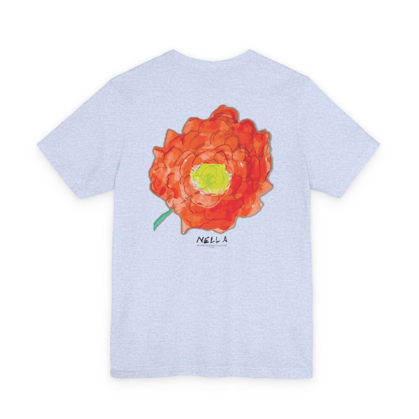 POPPY Unisex Jersey Short Sleeve Tee - Hart Flower print