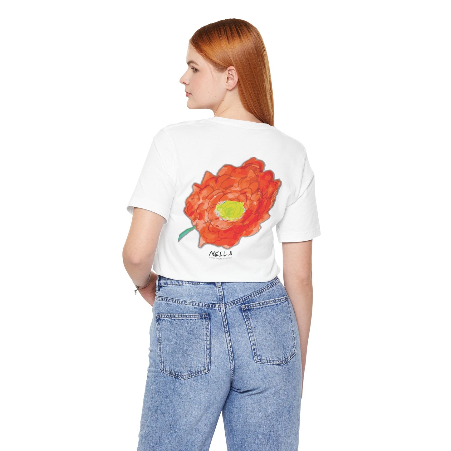POPPY Unisex Jersey Short Sleeve Tee - Hart Flower print