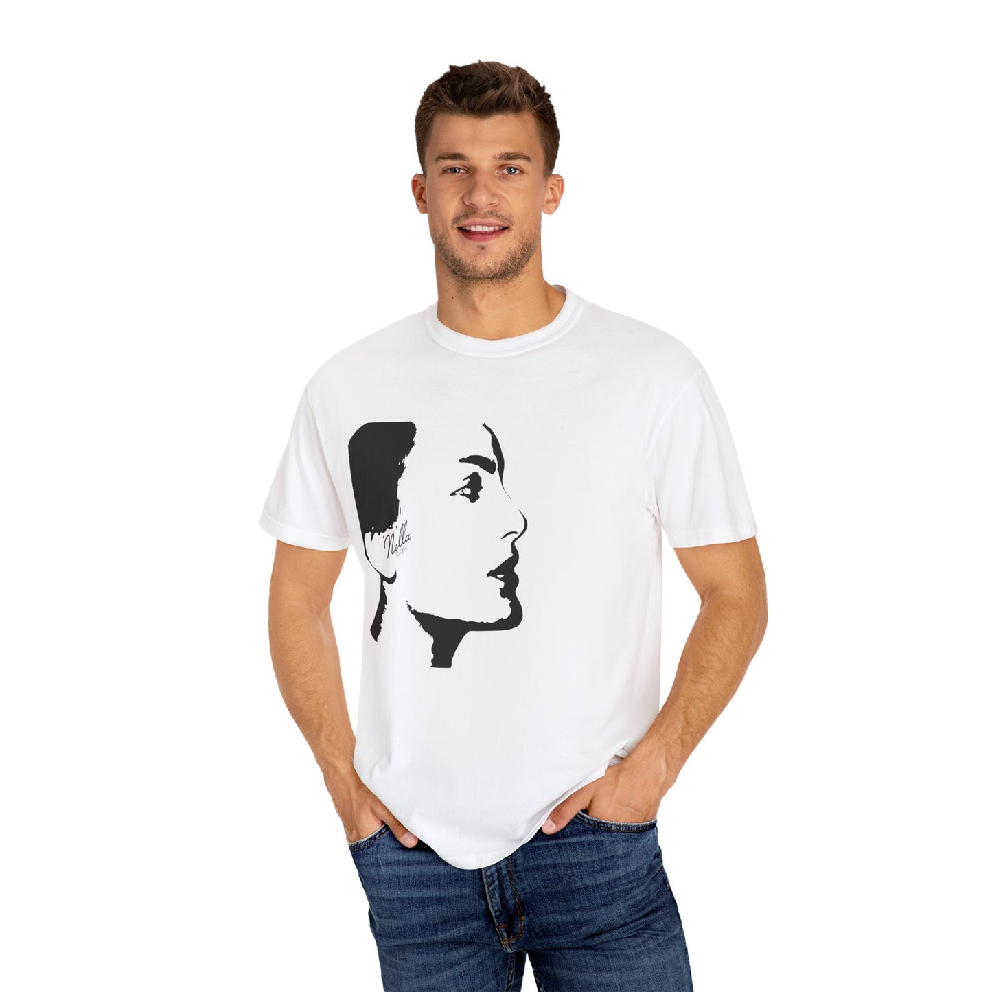 NELLA "FACE FORWARD" Unisex T-Shirt, Casual Wear, Gift for Her, Spring Apparel, Art Tee, Summer Style, Birthday Present