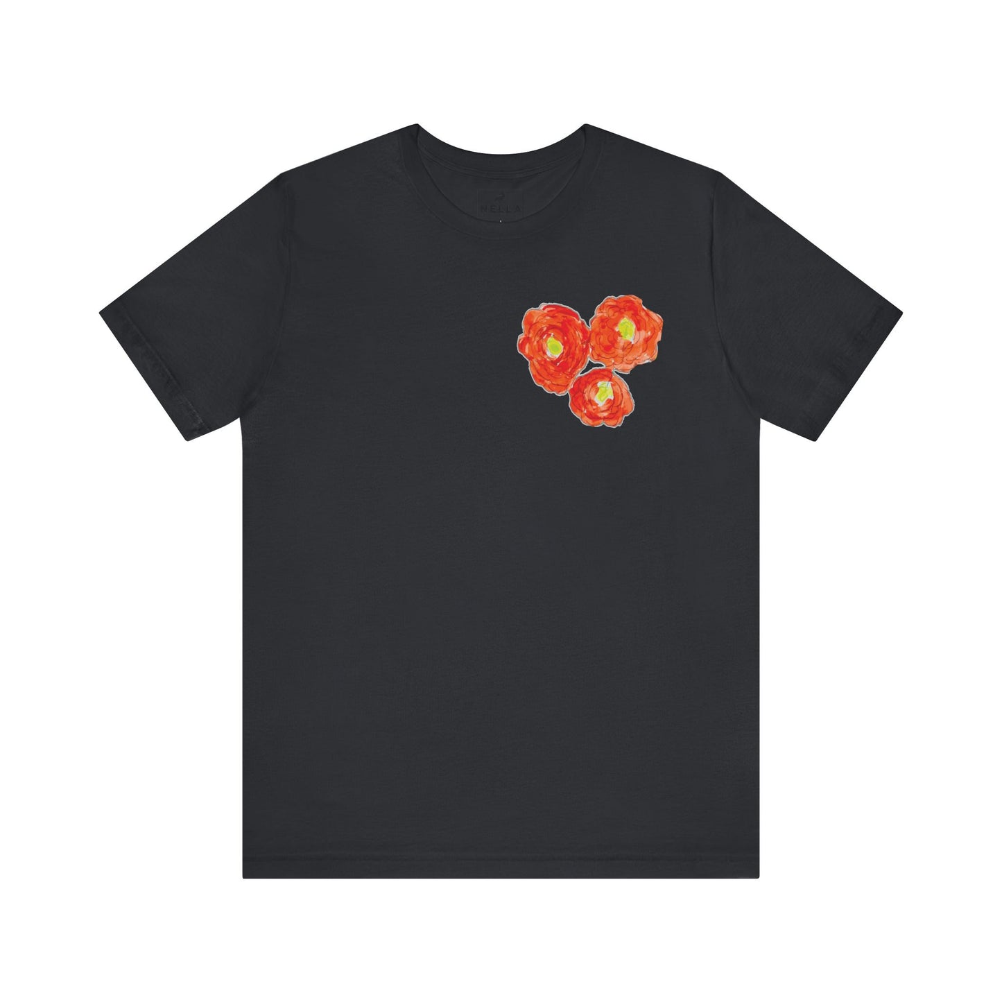 POPPY Unisex Jersey Short Sleeve Tee - Hart Flower print
