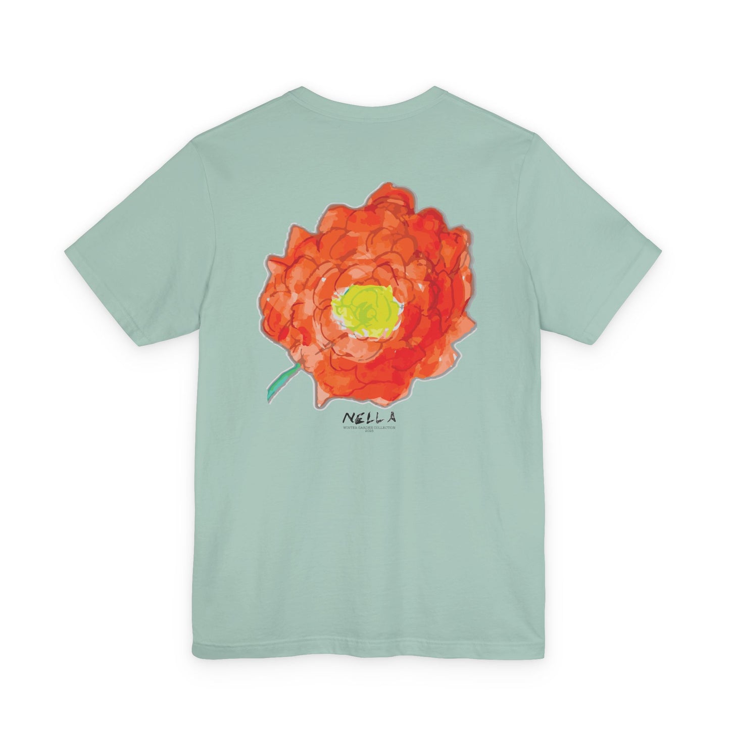 POPPY Unisex Jersey Short Sleeve Tee - Hart Flower print