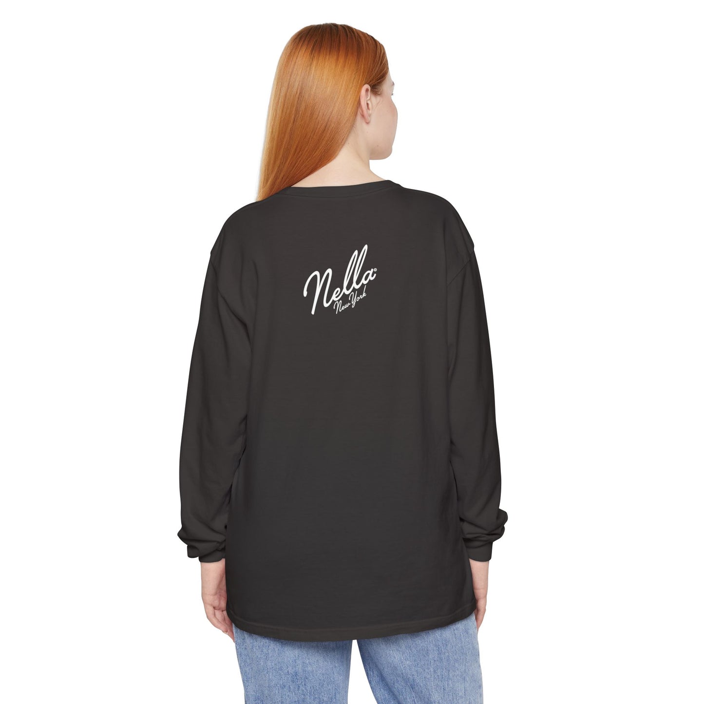 SWEET NELLA Unisex Garment-dyed Long Sleeve T-Shirt