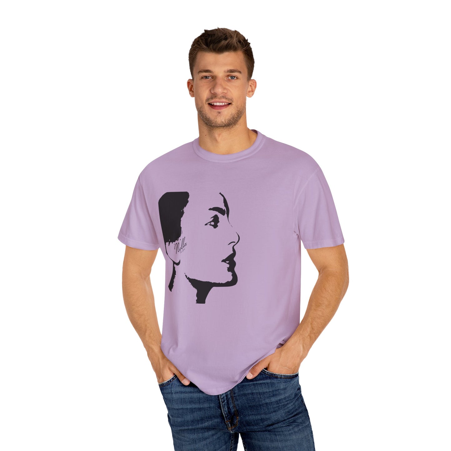 NELLA "FACE FORWARD" Unisex T-Shirt, Casual Wear, Gift for Her, Spring Apparel, Art Tee, Summer Style, Birthday Present