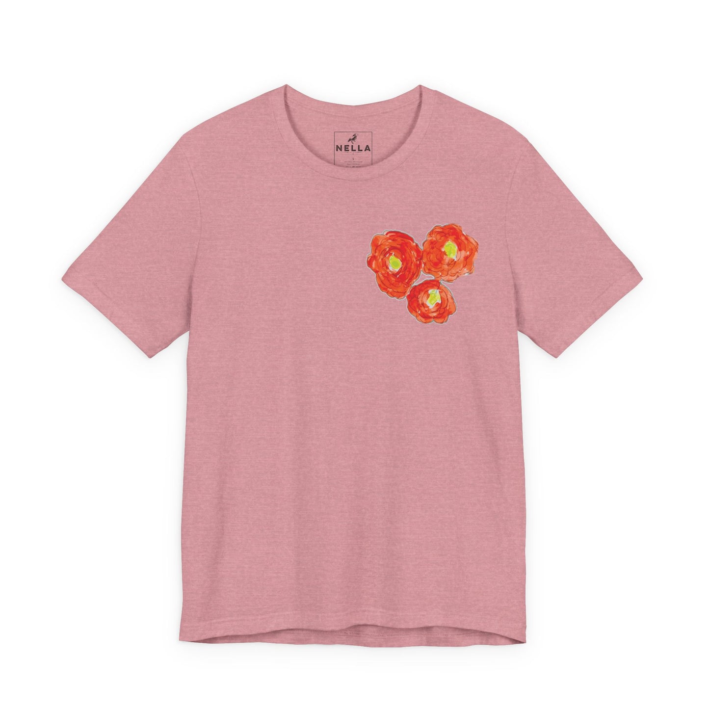 POPPY Unisex Jersey Short Sleeve Tee - Hart Flower print