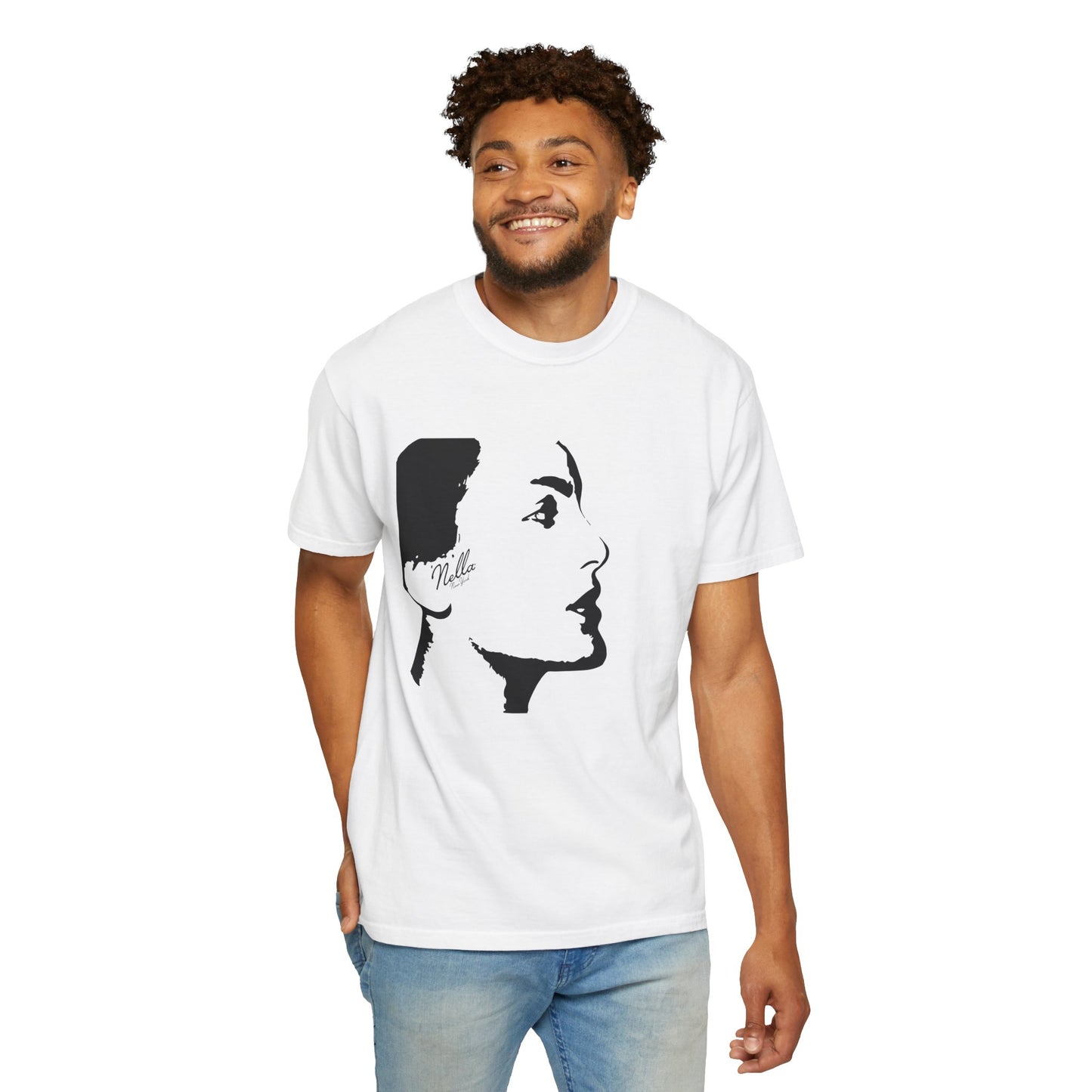NELLA "FACE FORWARD" Unisex T-Shirt, Casual Wear, Gift for Her, Spring Apparel, Art Tee, Summer Style, Birthday Present
