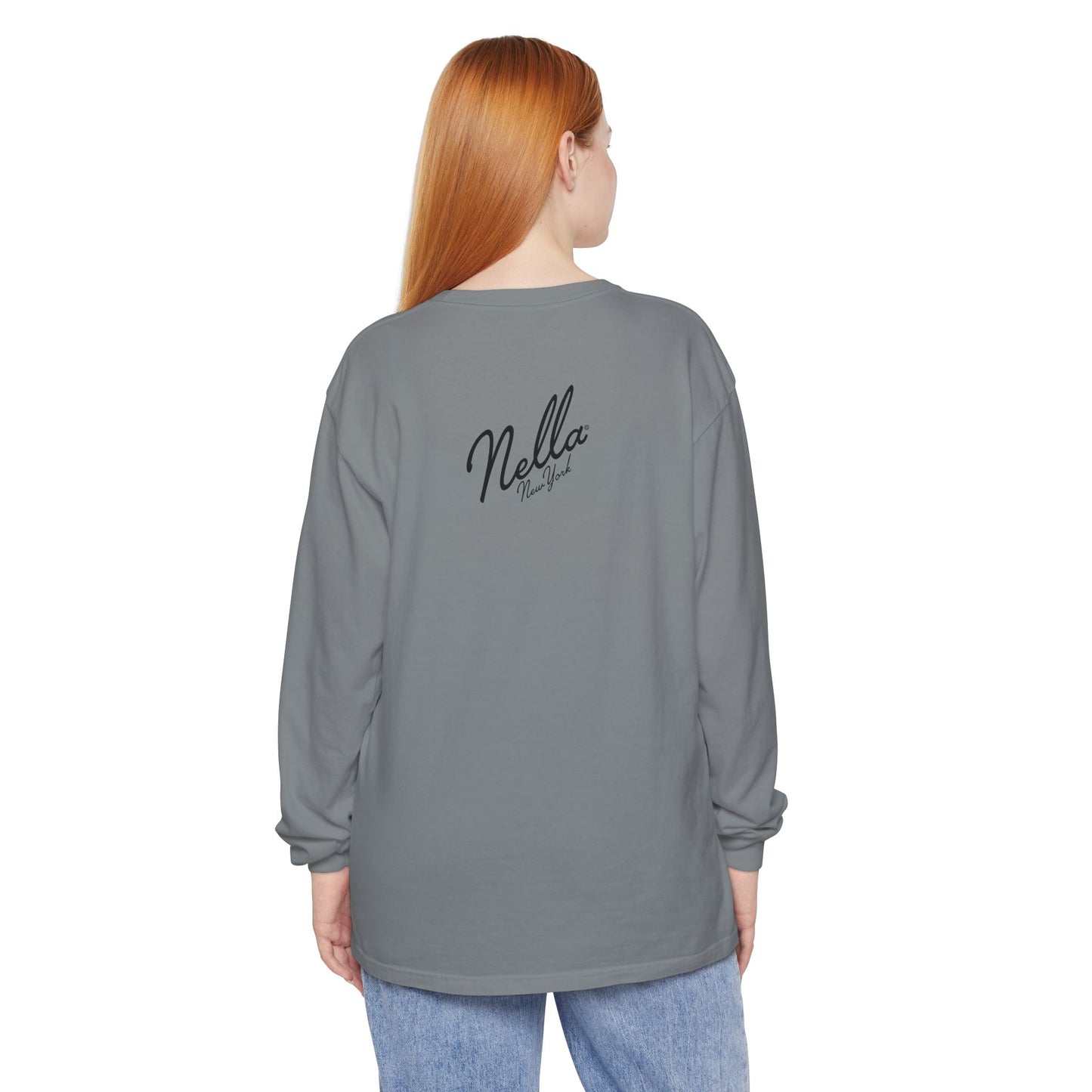 SWEET NELLA Unisex Garment-dyed Long Sleeve T-Shirt