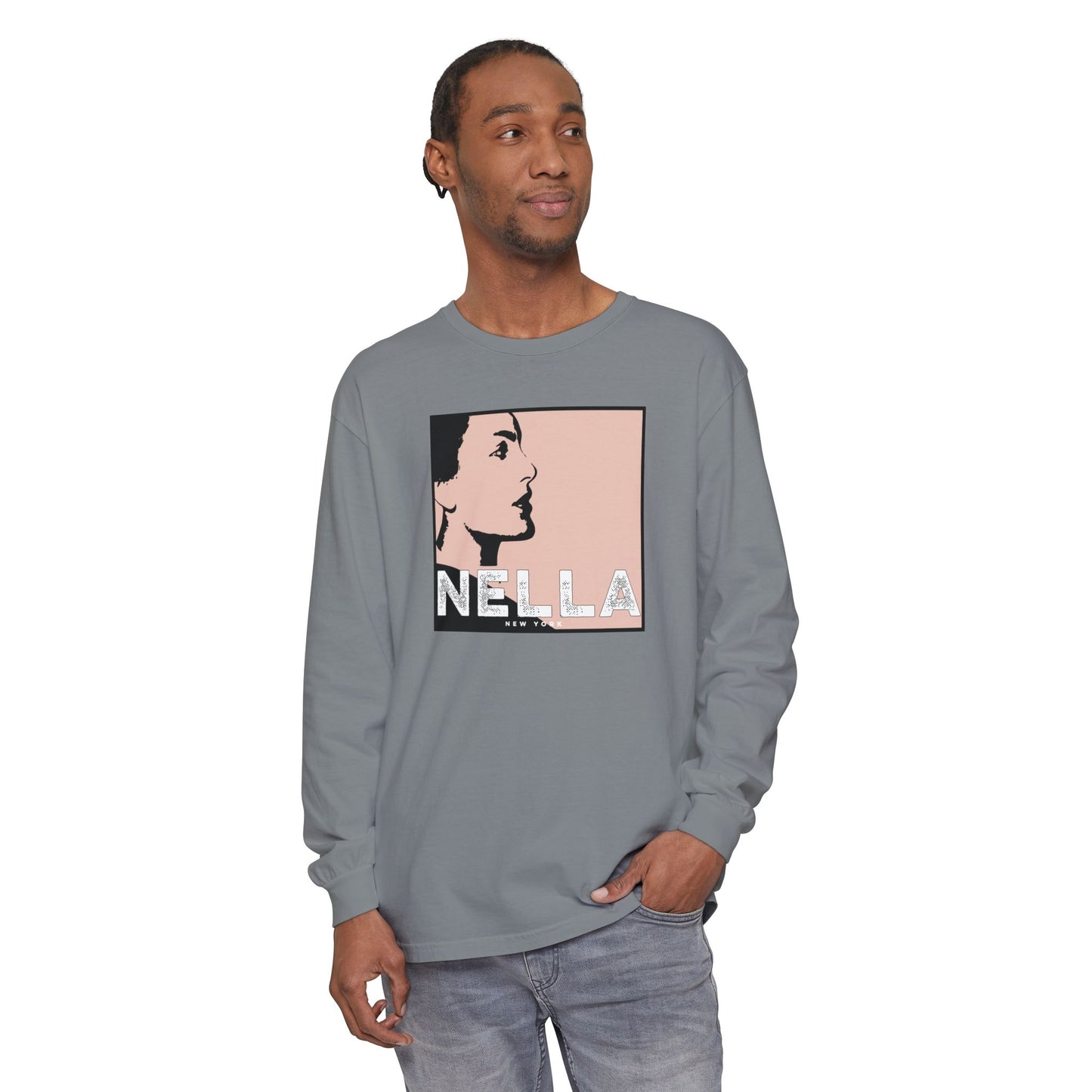 SWEET NELLA Unisex Garment-dyed Long Sleeve T-Shirt