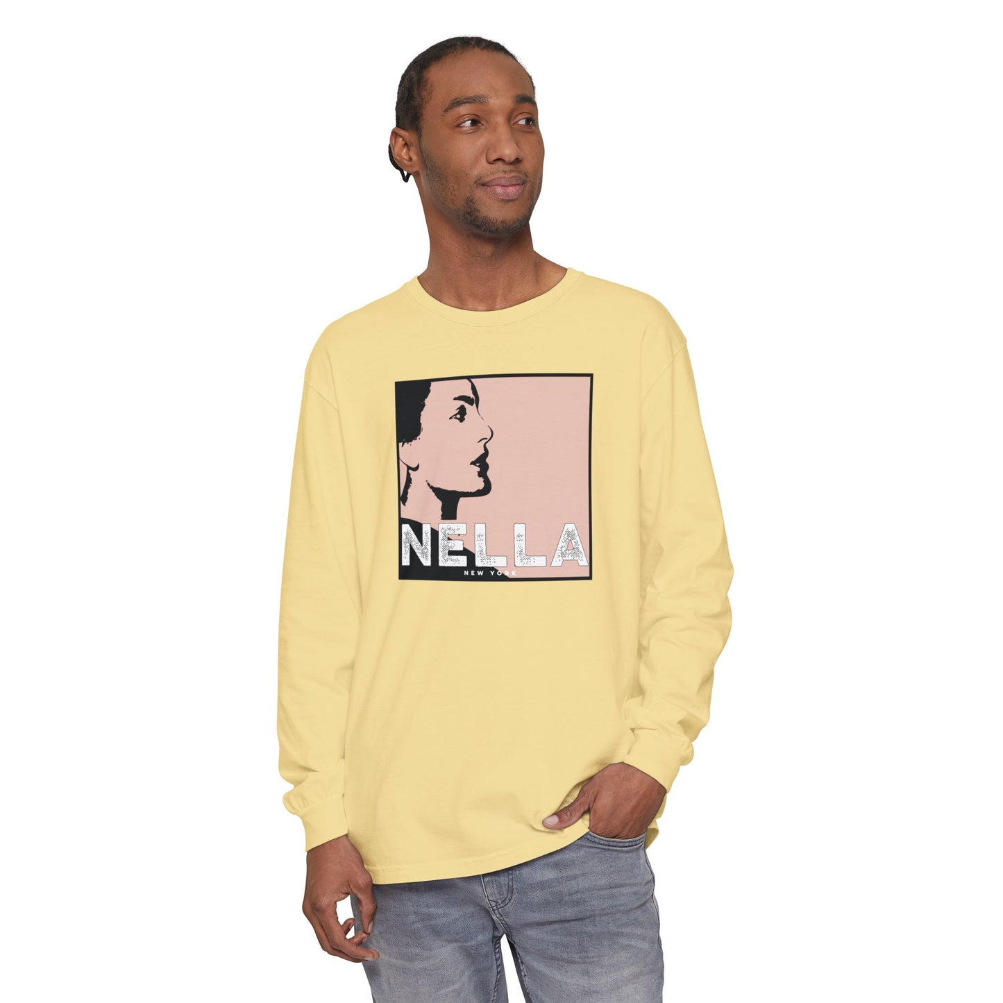 SWEET NELLA Unisex Garment-dyed Long Sleeve T-Shirt