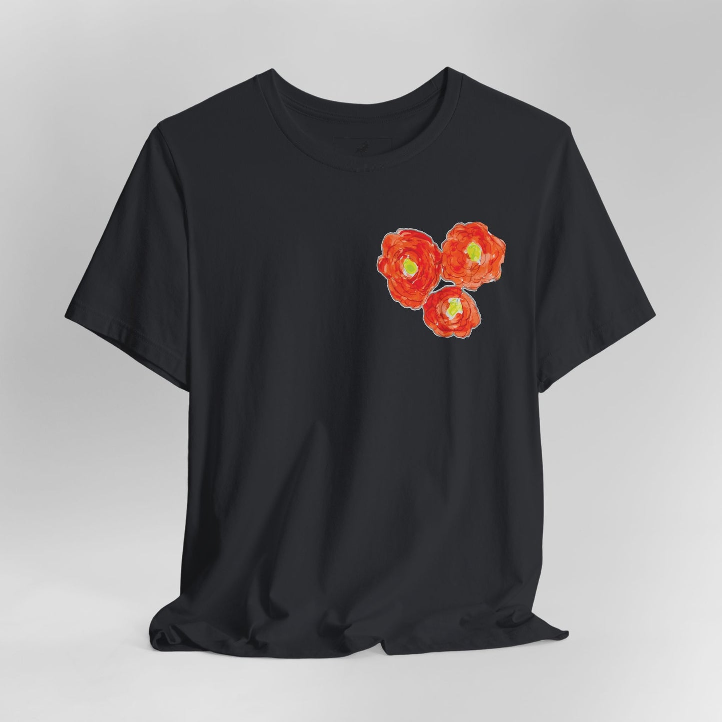 POPPY Unisex Jersey Short Sleeve Tee - Hart Flower print