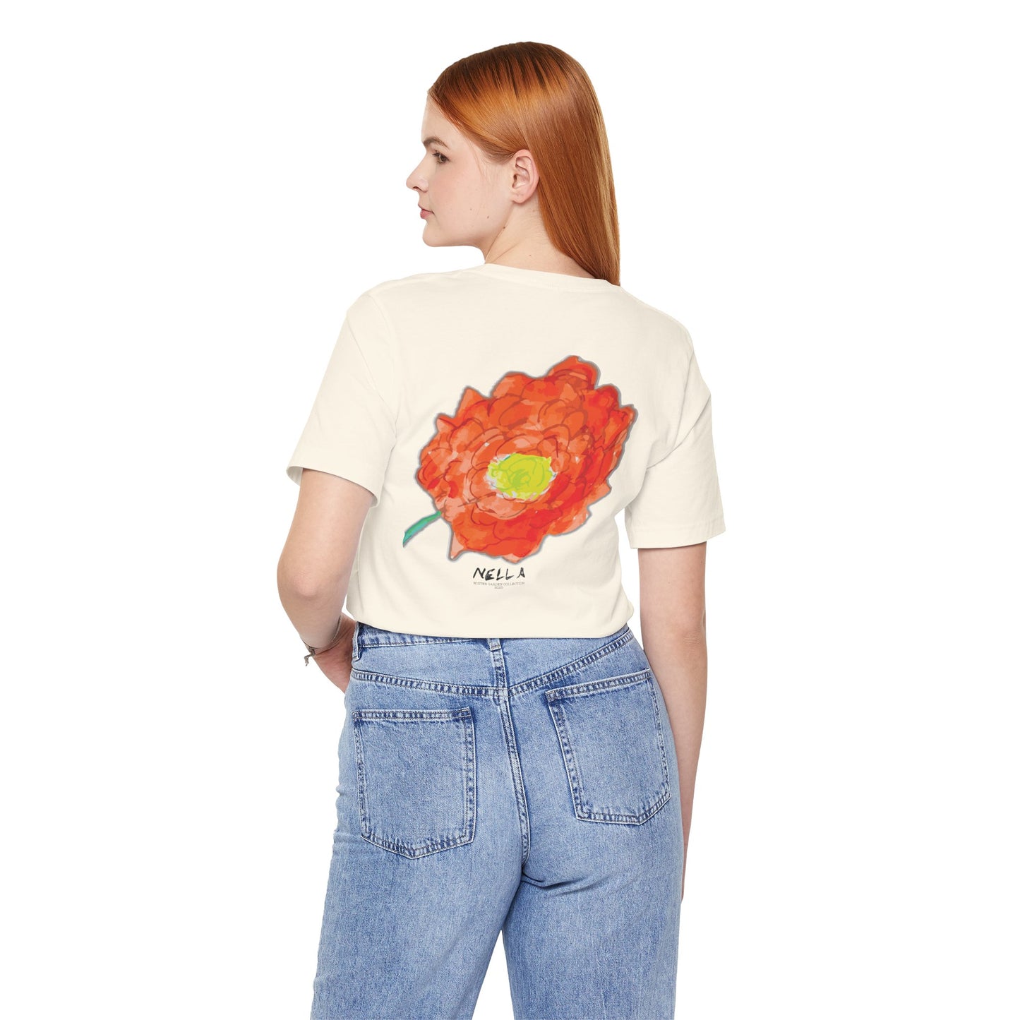 POPPY Unisex Jersey Short Sleeve Tee - Hart Flower print