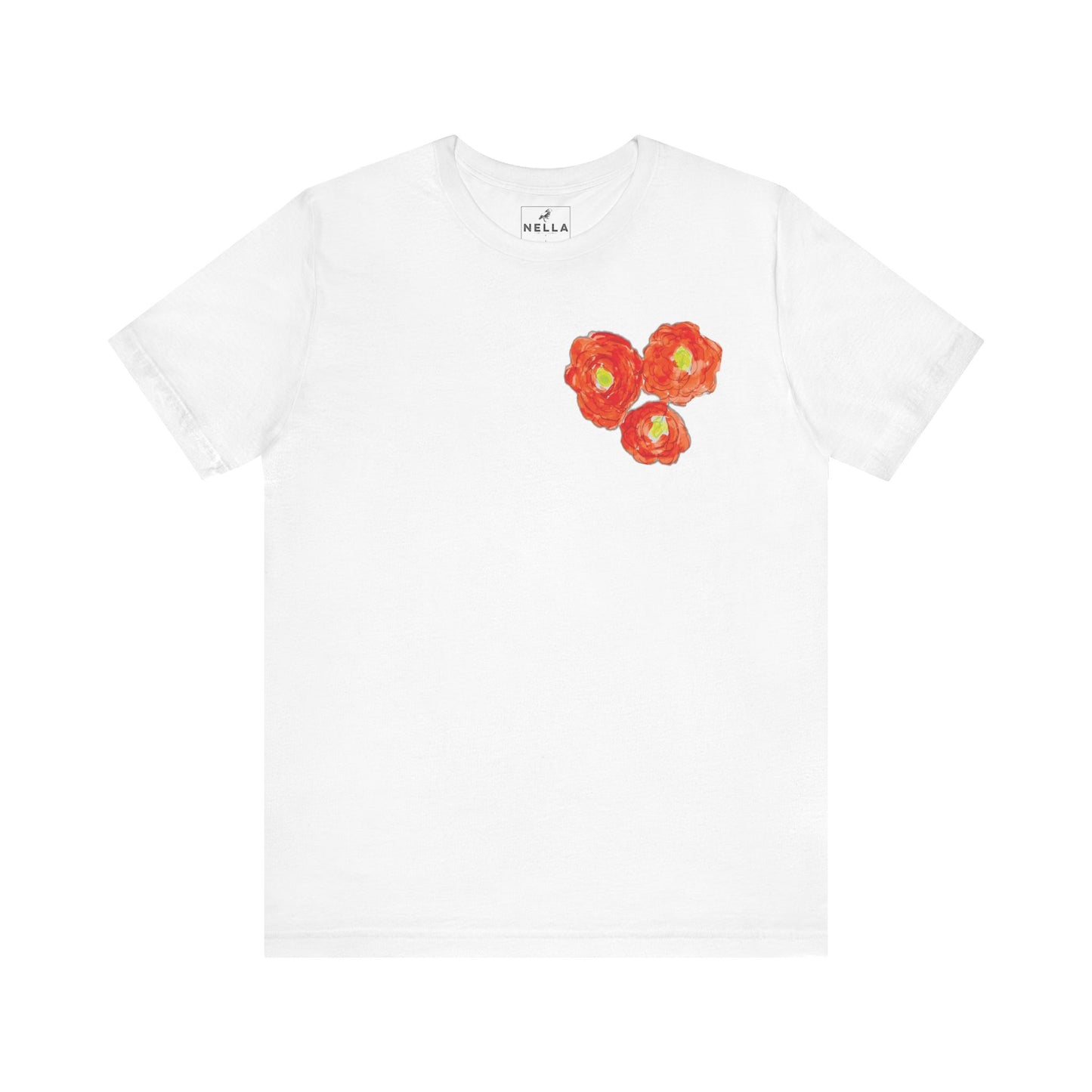 POPPY Unisex Jersey Short Sleeve Tee - Hart Flower print