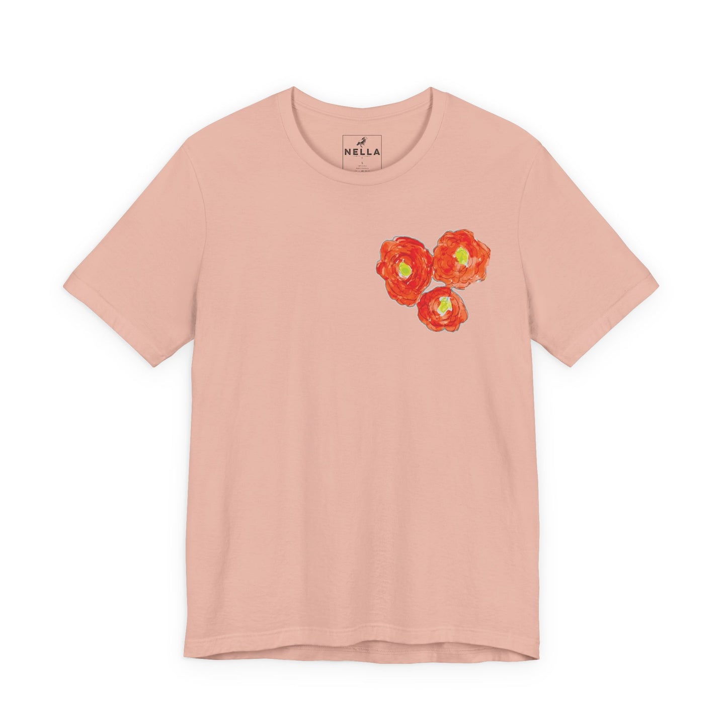 POPPY Unisex Jersey Short Sleeve Tee - Hart Flower print