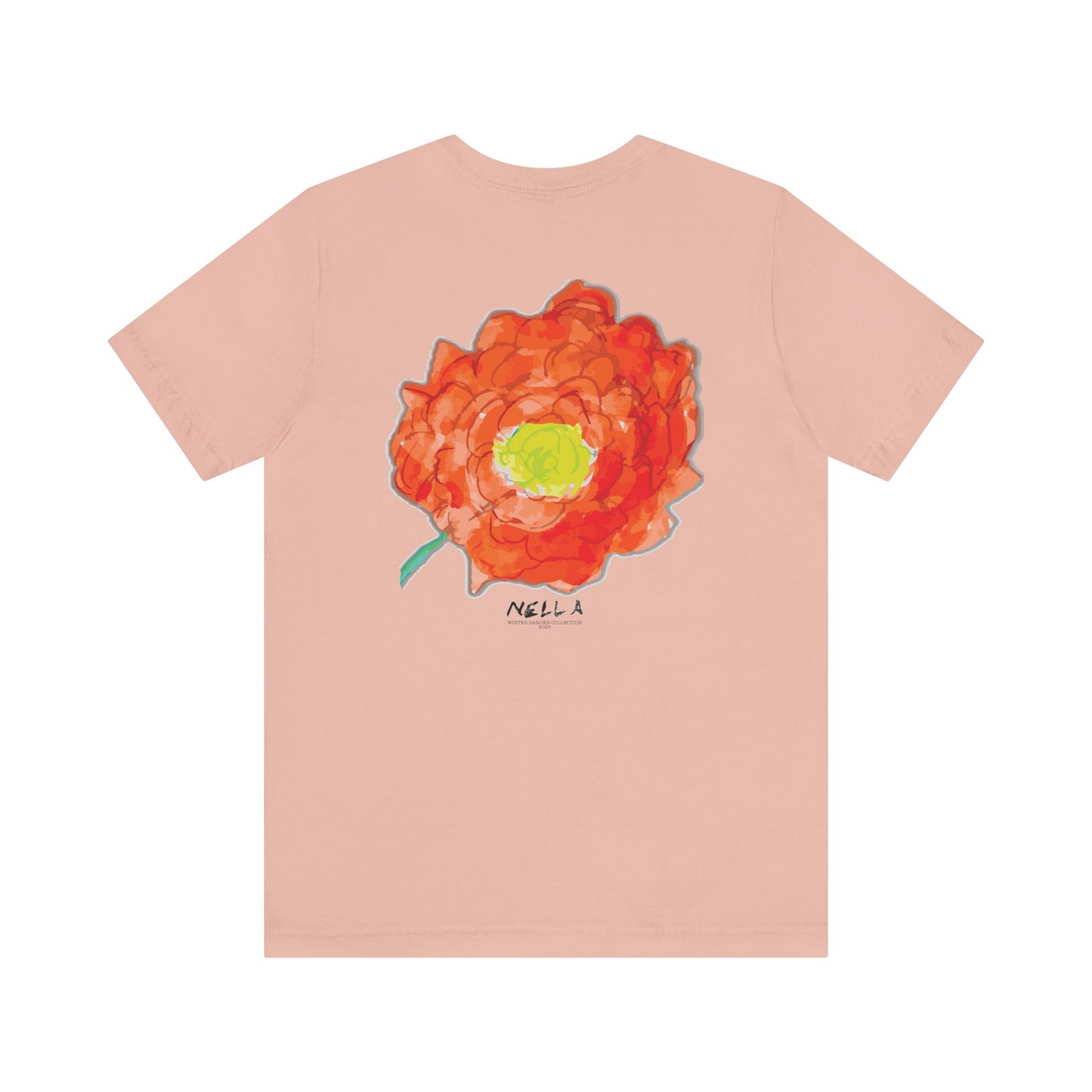 POPPY Unisex Jersey Short Sleeve Tee - Hart Flower print