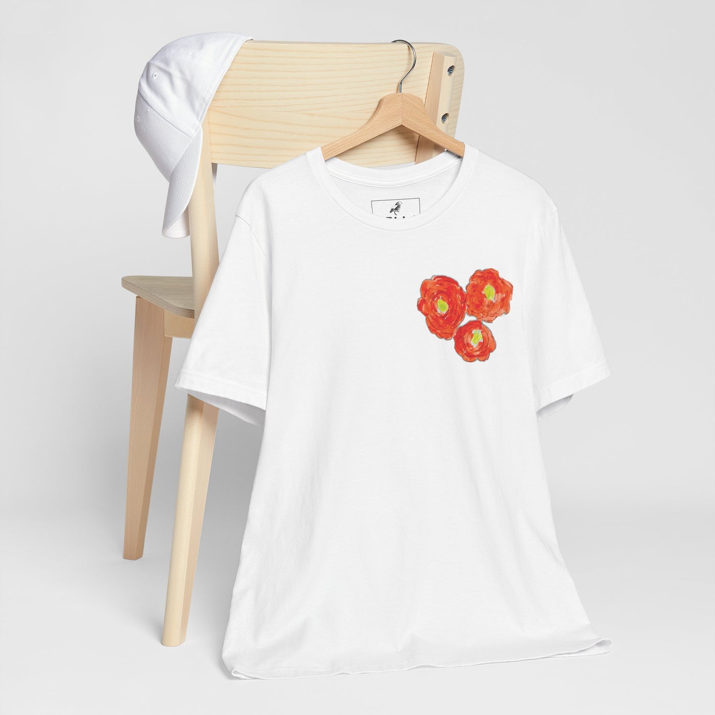 POPPY Unisex Jersey Short Sleeve Tee - Hart Flower print