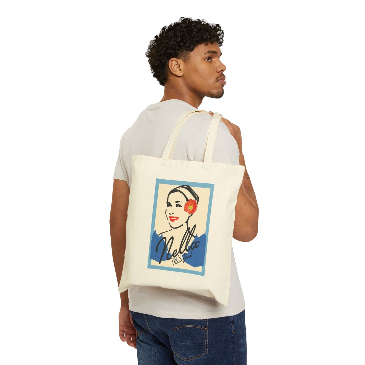 NELLA Cotton Canvas Tote Bag - Stylish & Eco-Friendly Shopping Bag