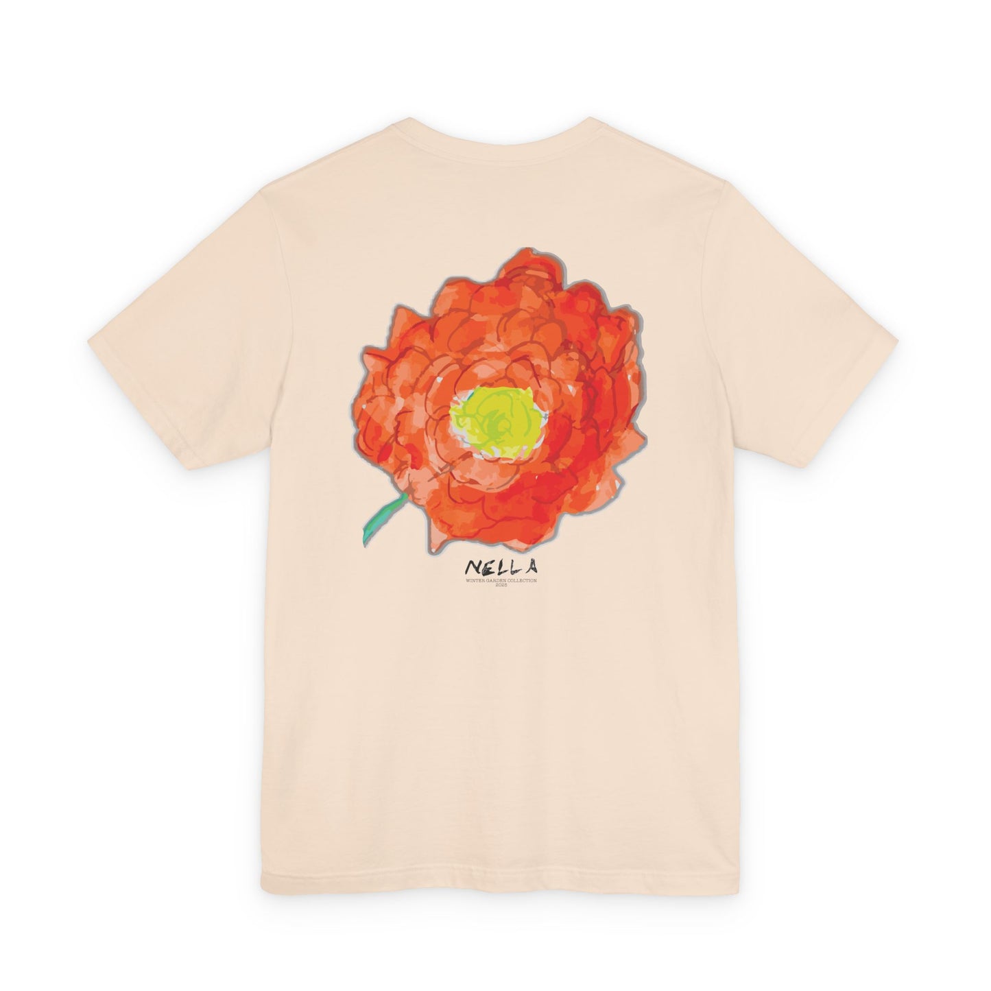 POPPY Unisex Jersey Short Sleeve Tee - Hart Flower print