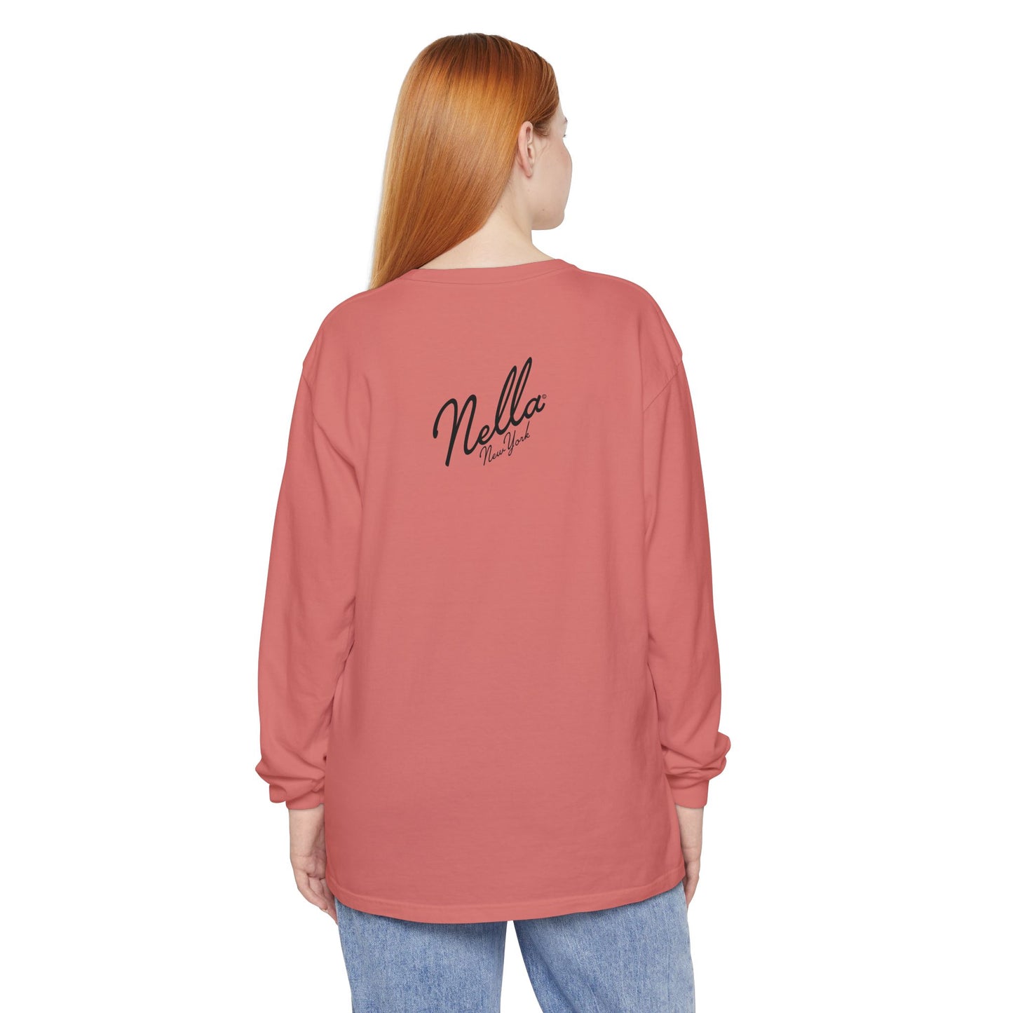 SWEET NELLA Unisex Garment-dyed Long Sleeve T-Shirt