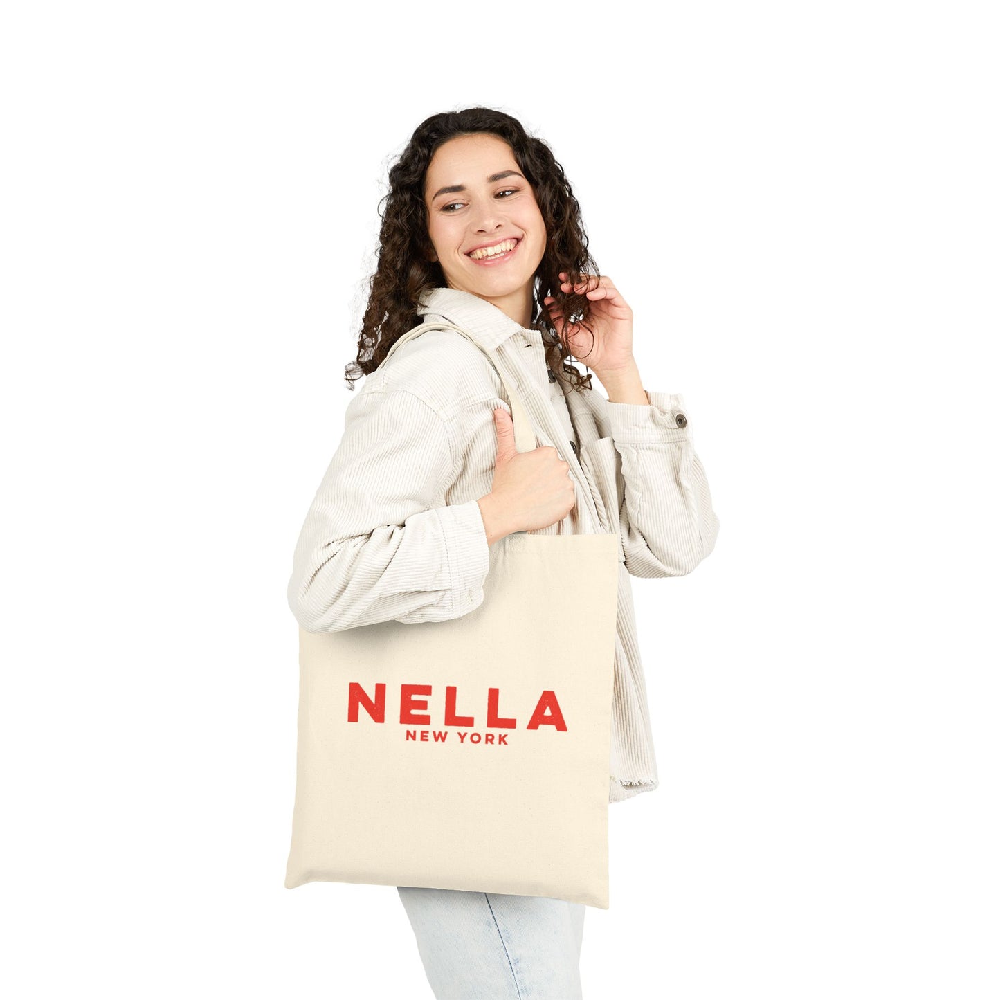 Floral Cotton Canvas Tote Bag - Stylish & Eco-Friendly Shopping Bag