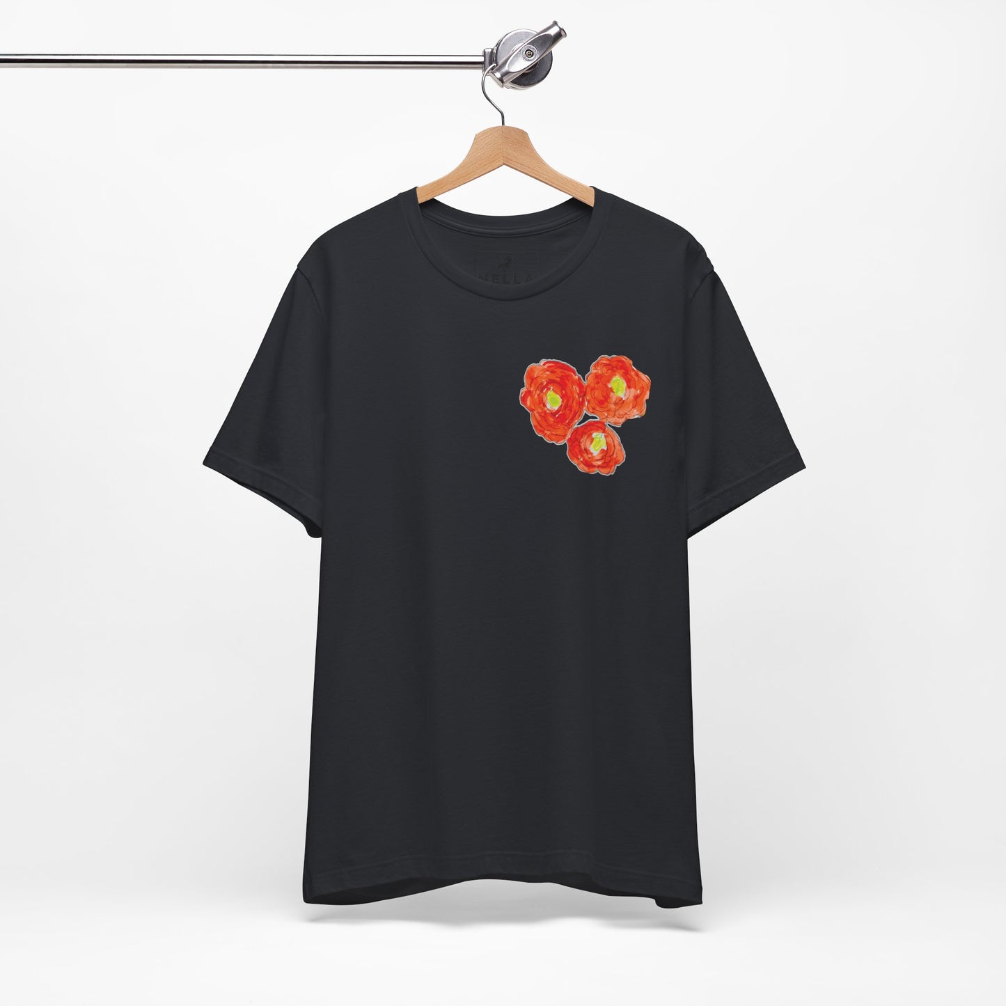 POPPY Unisex Jersey Short Sleeve Tee - Hart Flower print