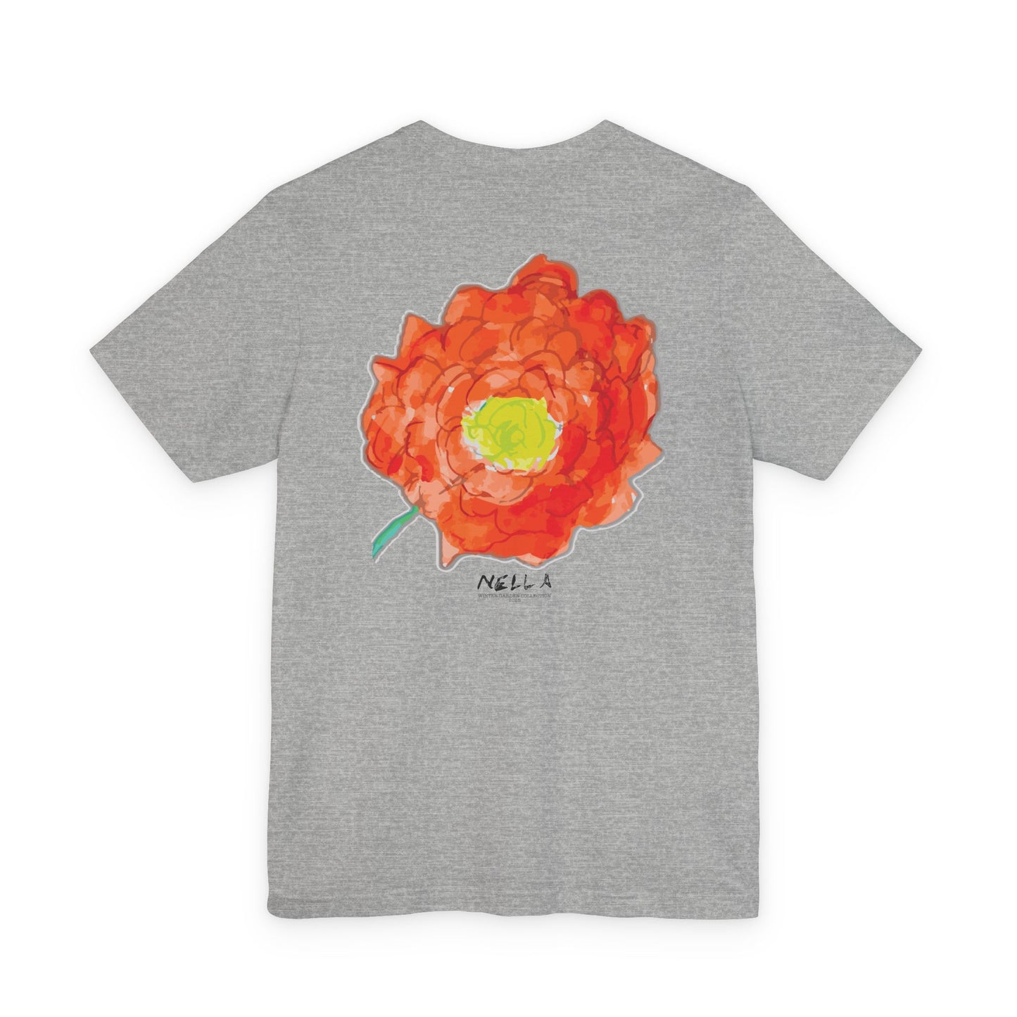 POPPY Unisex Jersey Short Sleeve Tee - Hart Flower print
