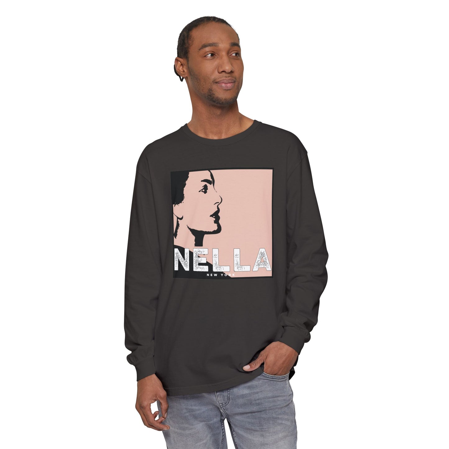 SWEET NELLA Unisex Garment-dyed Long Sleeve T-Shirt