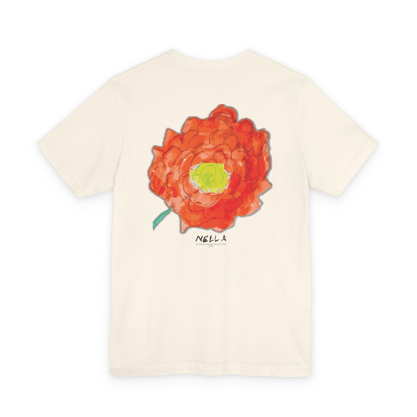 POPPY Unisex Jersey Short Sleeve Tee - Hart Flower print