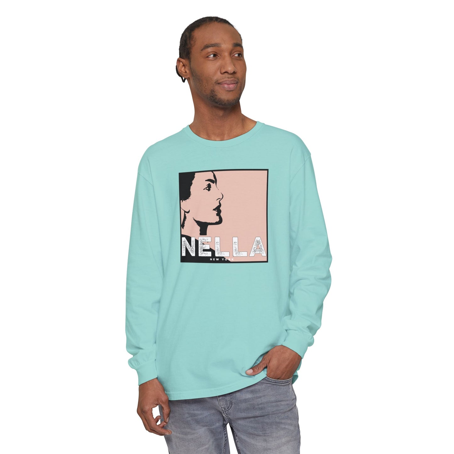 SWEET NELLA Unisex Garment-dyed Long Sleeve T-Shirt