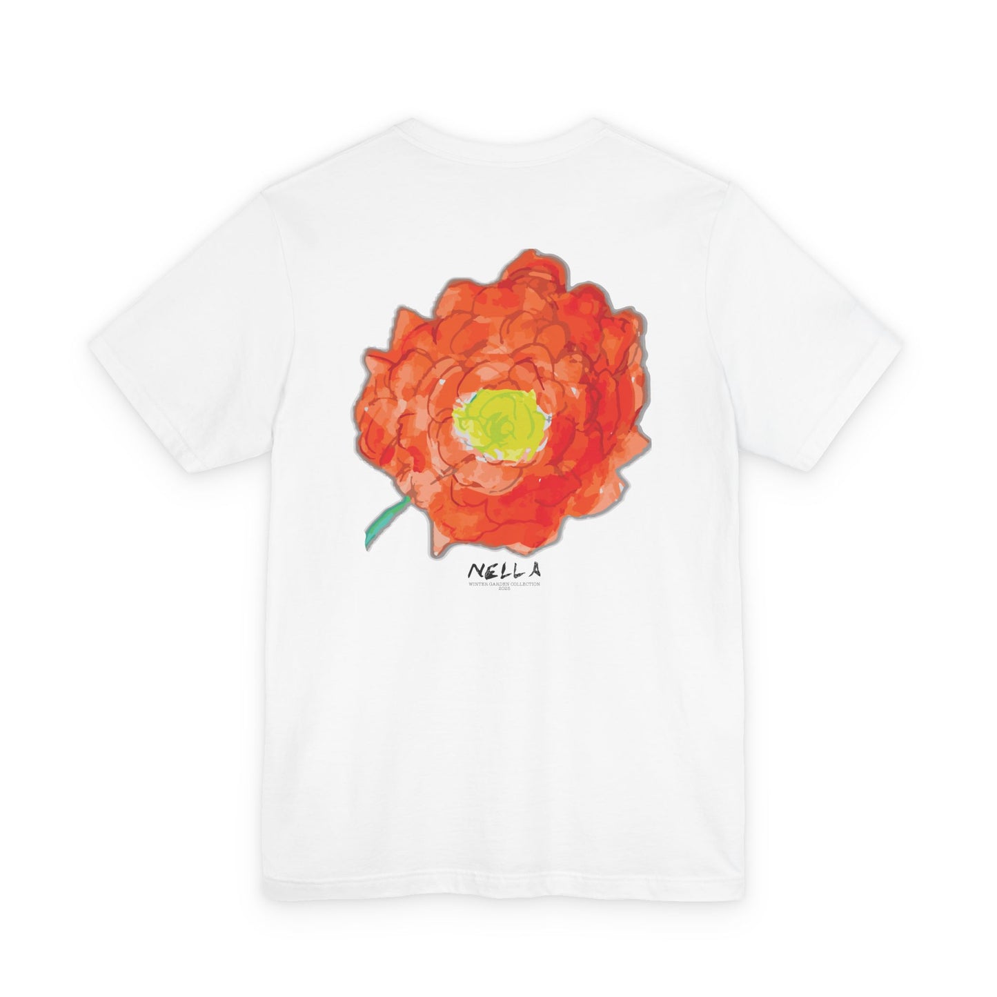 POPPY Unisex Jersey Short Sleeve Tee - Hart Flower print