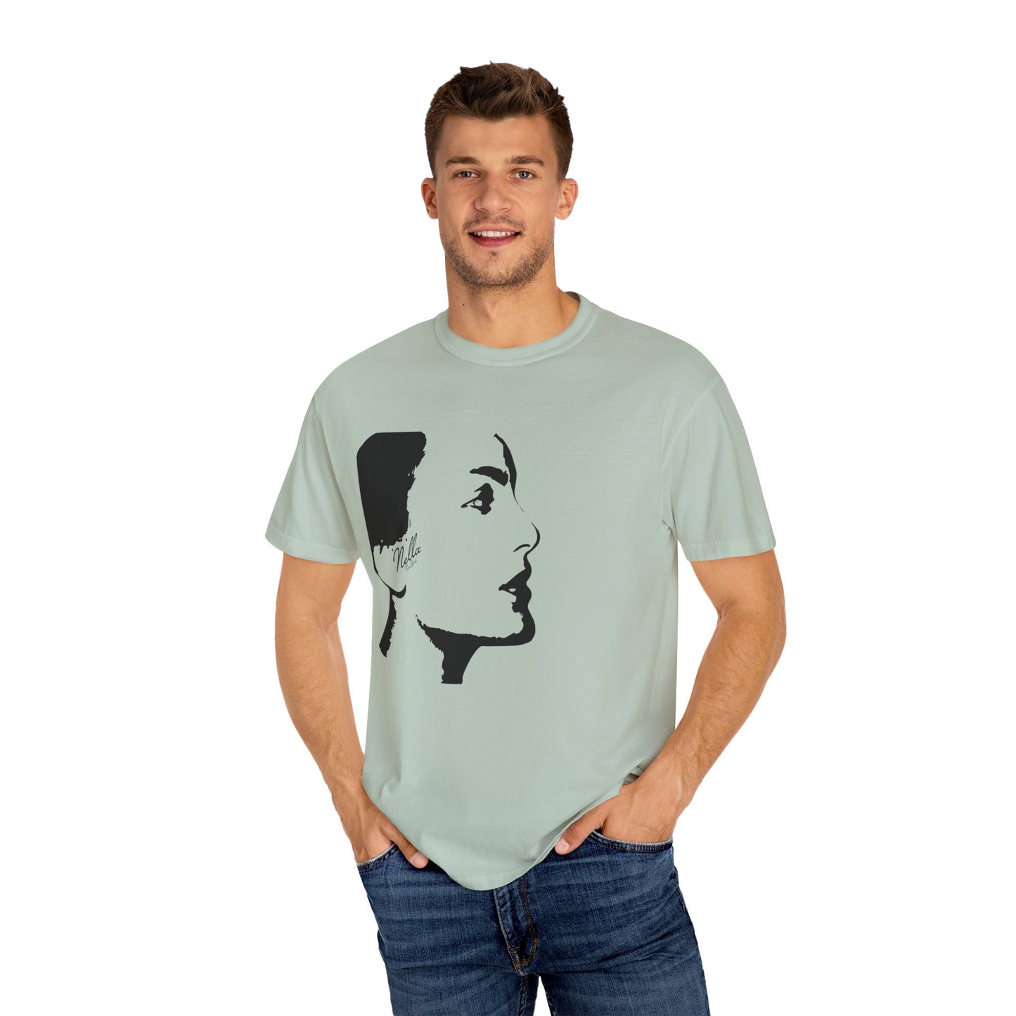 NELLA "FACE FORWARD" Unisex T-Shirt, Casual Wear, Gift for Her, Spring Apparel, Art Tee, Summer Style, Birthday Present