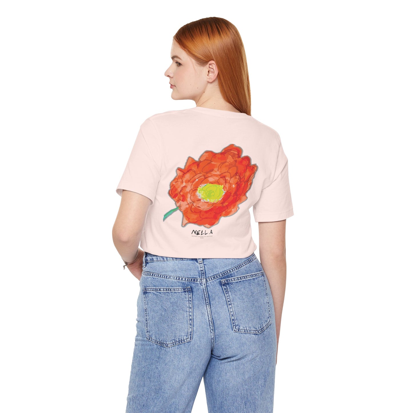 POPPY Unisex Jersey Short Sleeve Tee - Hart Flower print