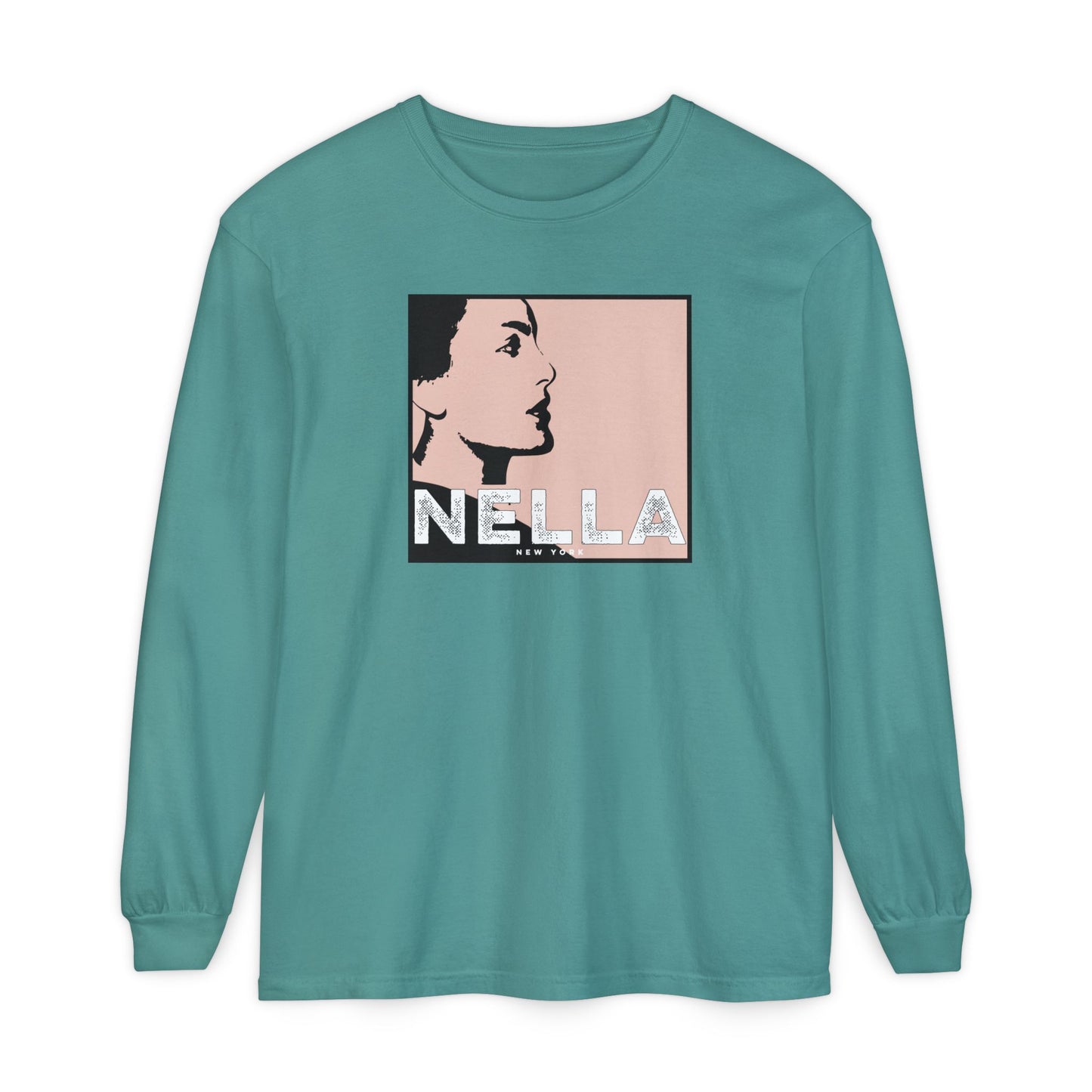 SWEET NELLA Unisex Garment-dyed Long Sleeve T-Shirt