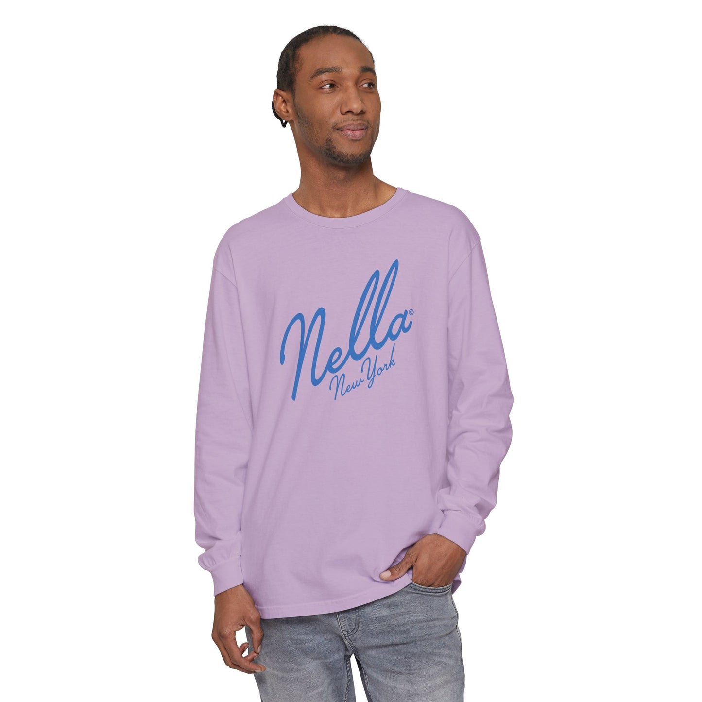 SWEETEST NELLA Unisex Garment-dyed Long Sleeve T-Shirt