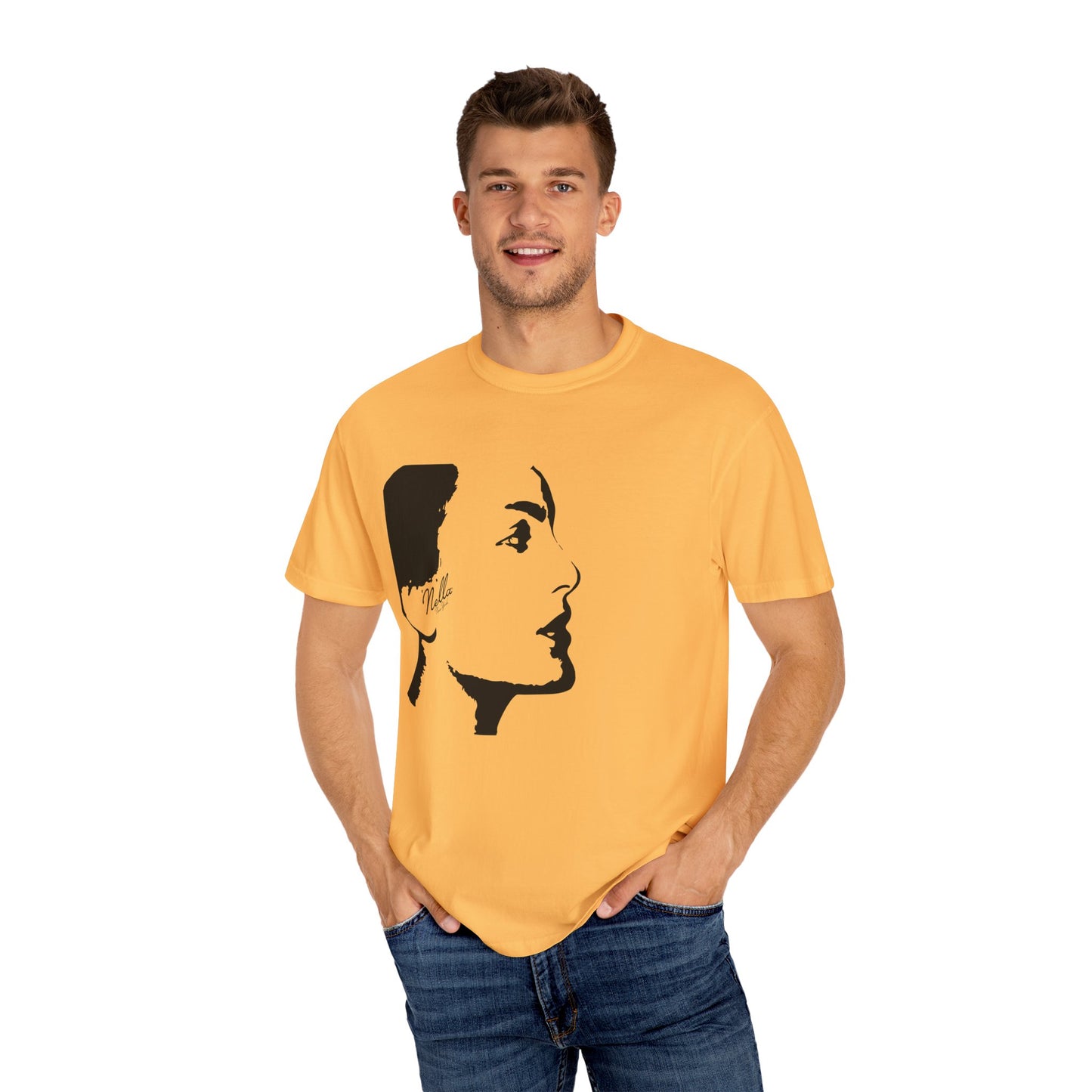 NELLA "FACE FORWARD" Unisex T-Shirt, Casual Wear, Gift for Her, Spring Apparel, Art Tee, Summer Style, Birthday Present