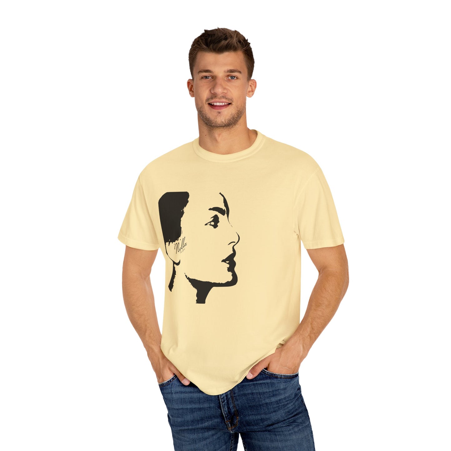 NELLA "FACE FORWARD" Unisex T-Shirt, Casual Wear, Gift for Her, Spring Apparel, Art Tee, Summer Style, Birthday Present