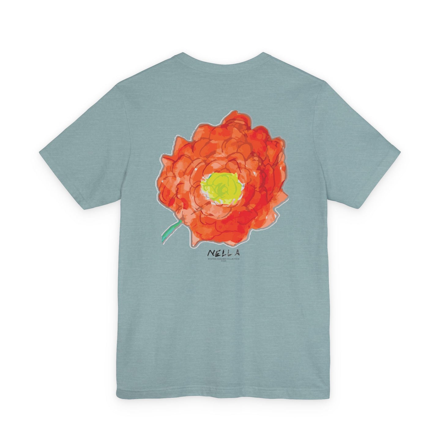 POPPY Unisex Jersey Short Sleeve Tee - Hart Flower print