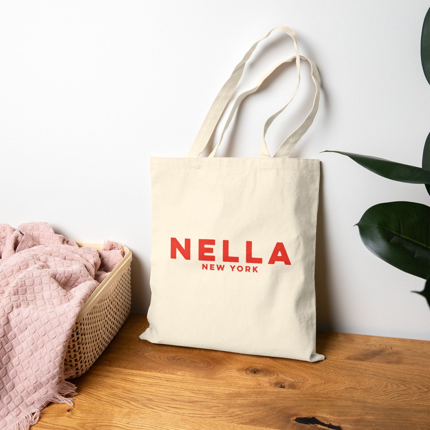 Floral Cotton Canvas Tote Bag - Stylish & Eco-Friendly Shopping Bag