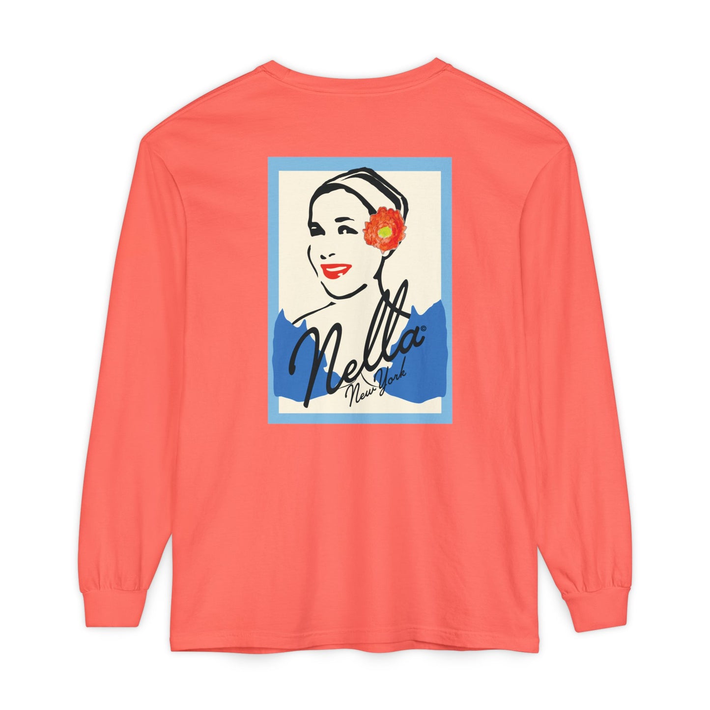 SWEETEST NELLA Unisex Garment-dyed Long Sleeve T-Shirt