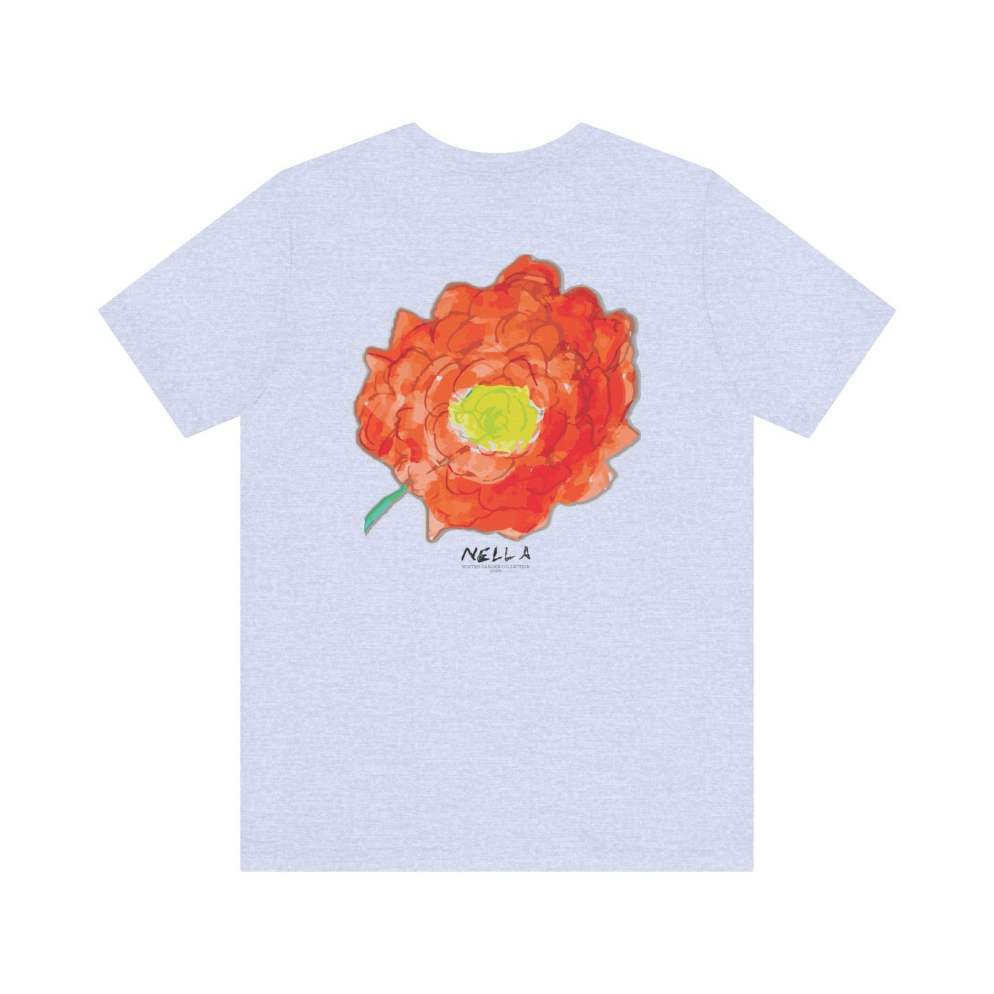 POPPY Unisex Jersey Short Sleeve Tee - Hart Flower print