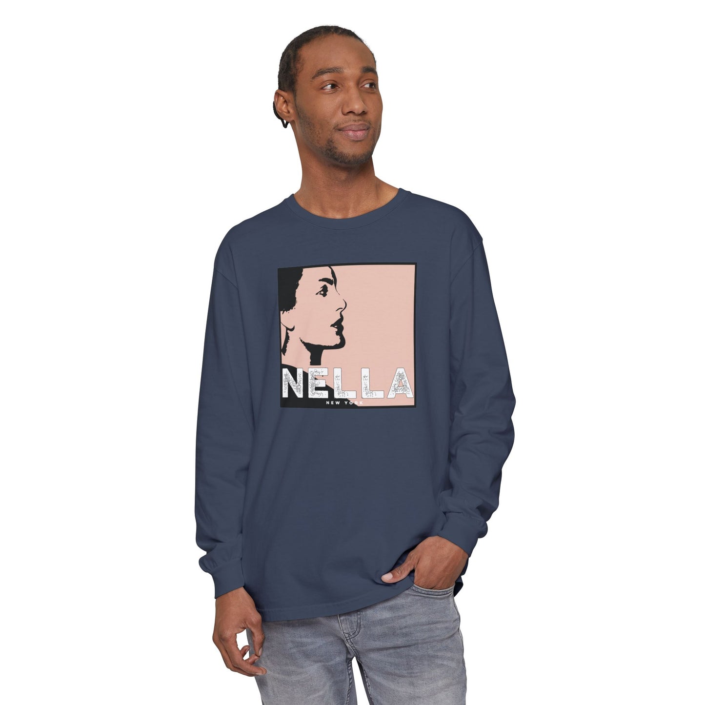 SWEET NELLA Unisex Garment-dyed Long Sleeve T-Shirt