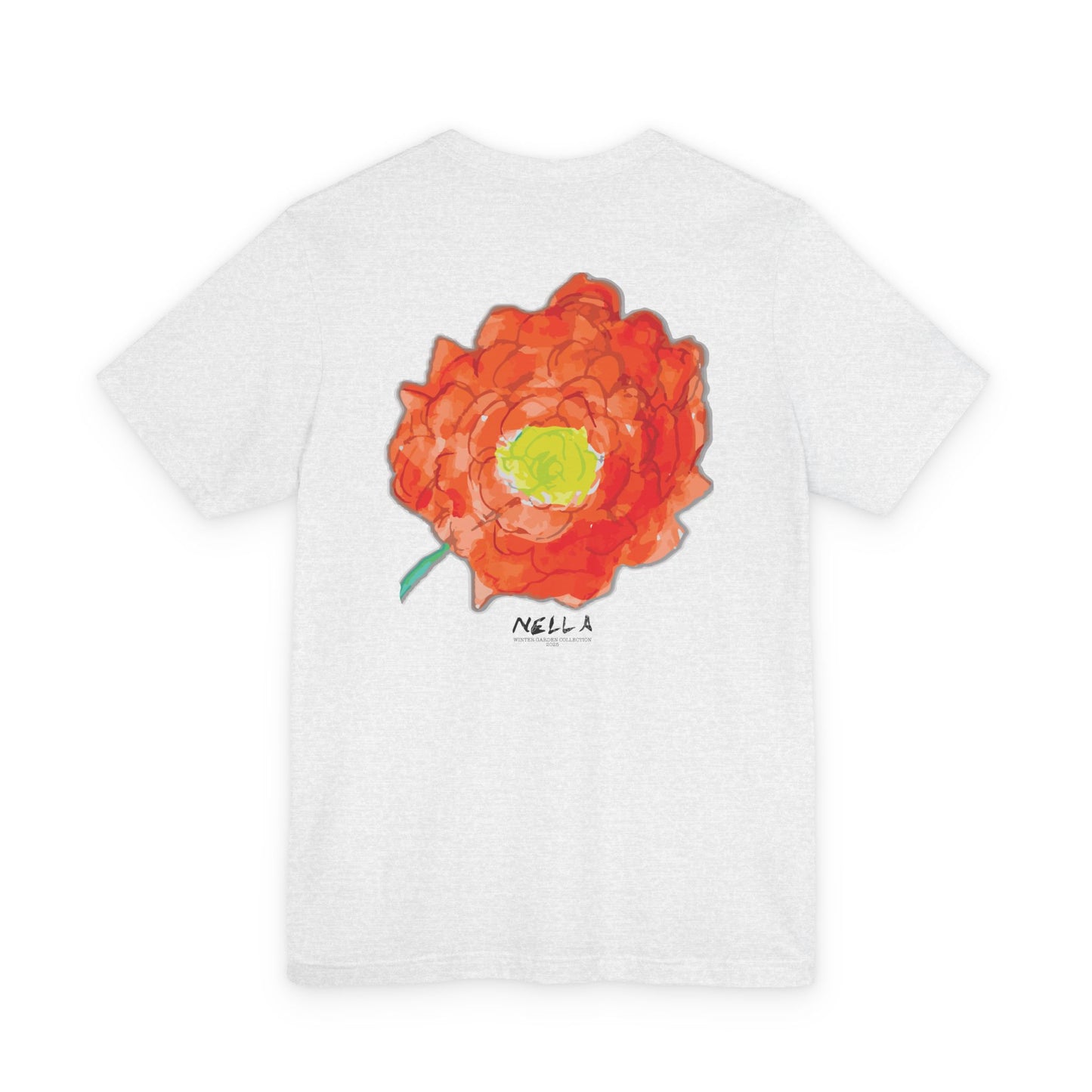 POPPY Unisex Jersey Short Sleeve Tee - Hart Flower print