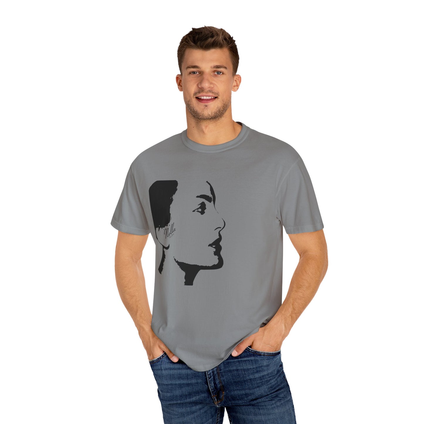 NELLA "FACE FORWARD" Unisex T-Shirt, Casual Wear, Gift for Her, Spring Apparel, Art Tee, Summer Style, Birthday Present
