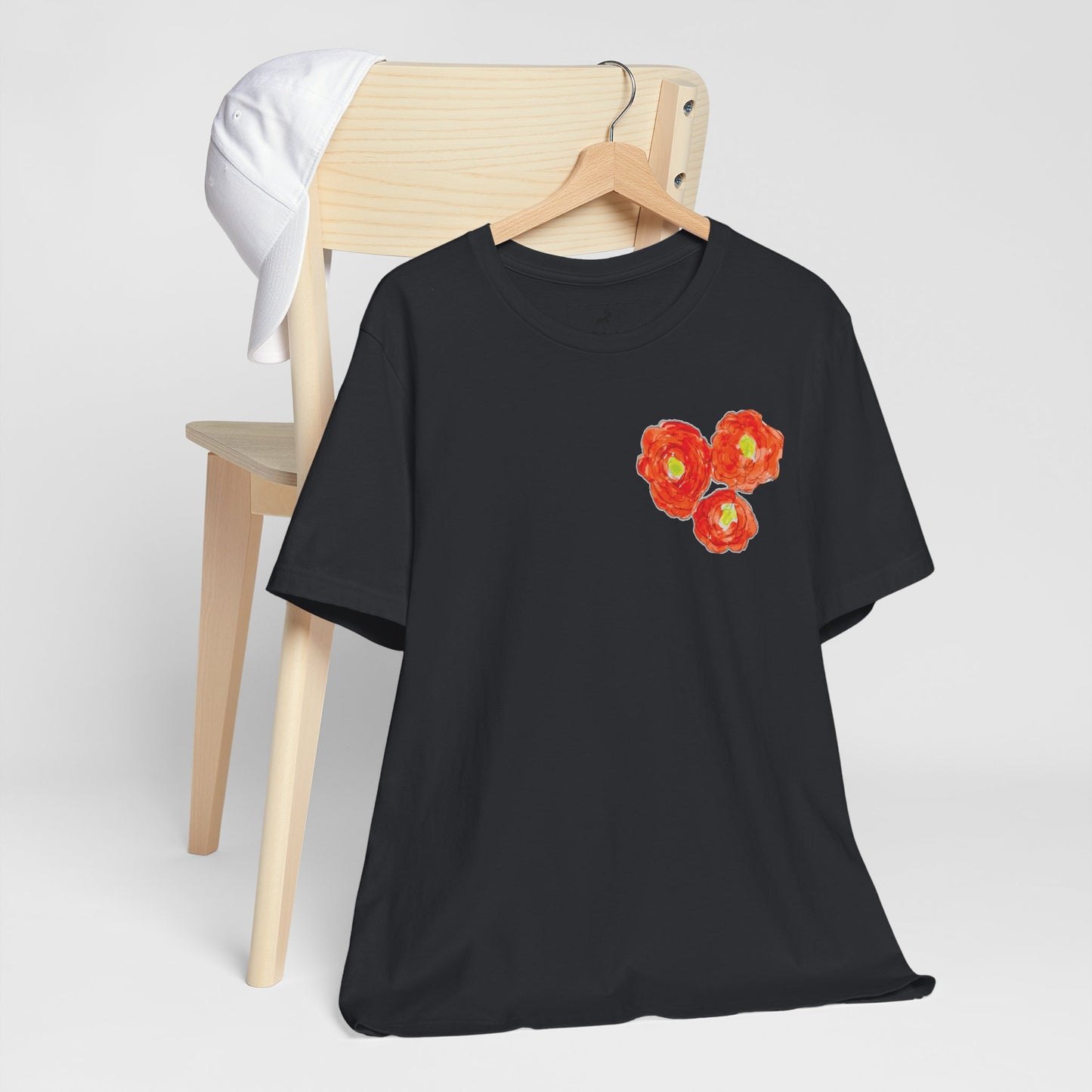 POPPY Unisex Jersey Short Sleeve Tee - Hart Flower print